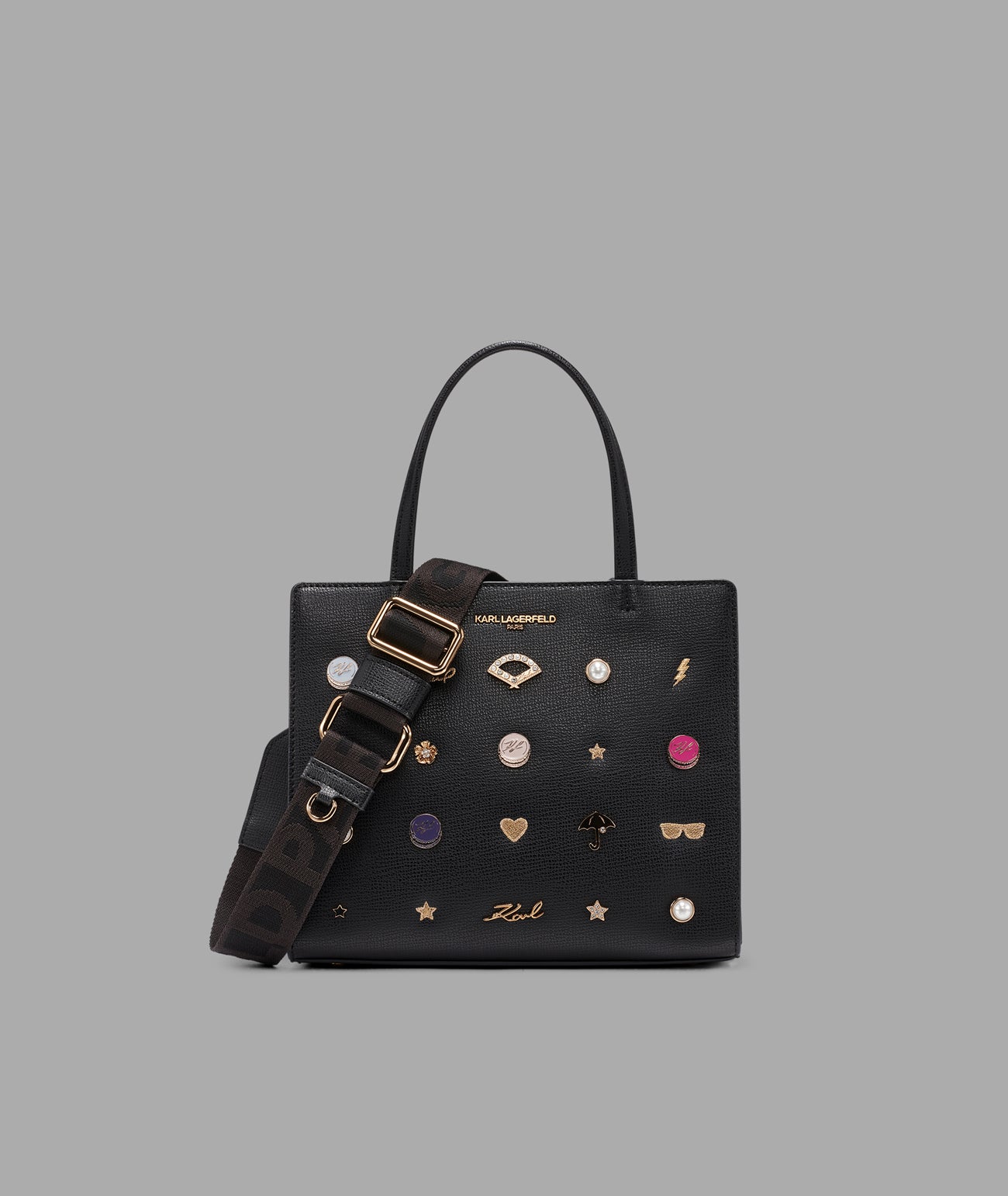 MAYBELLE SATCHEL WITH PINS View 1 | The Handbag Edit MAYBELLE SATCHEL WITH PINS View 1 | The Handbag Edit