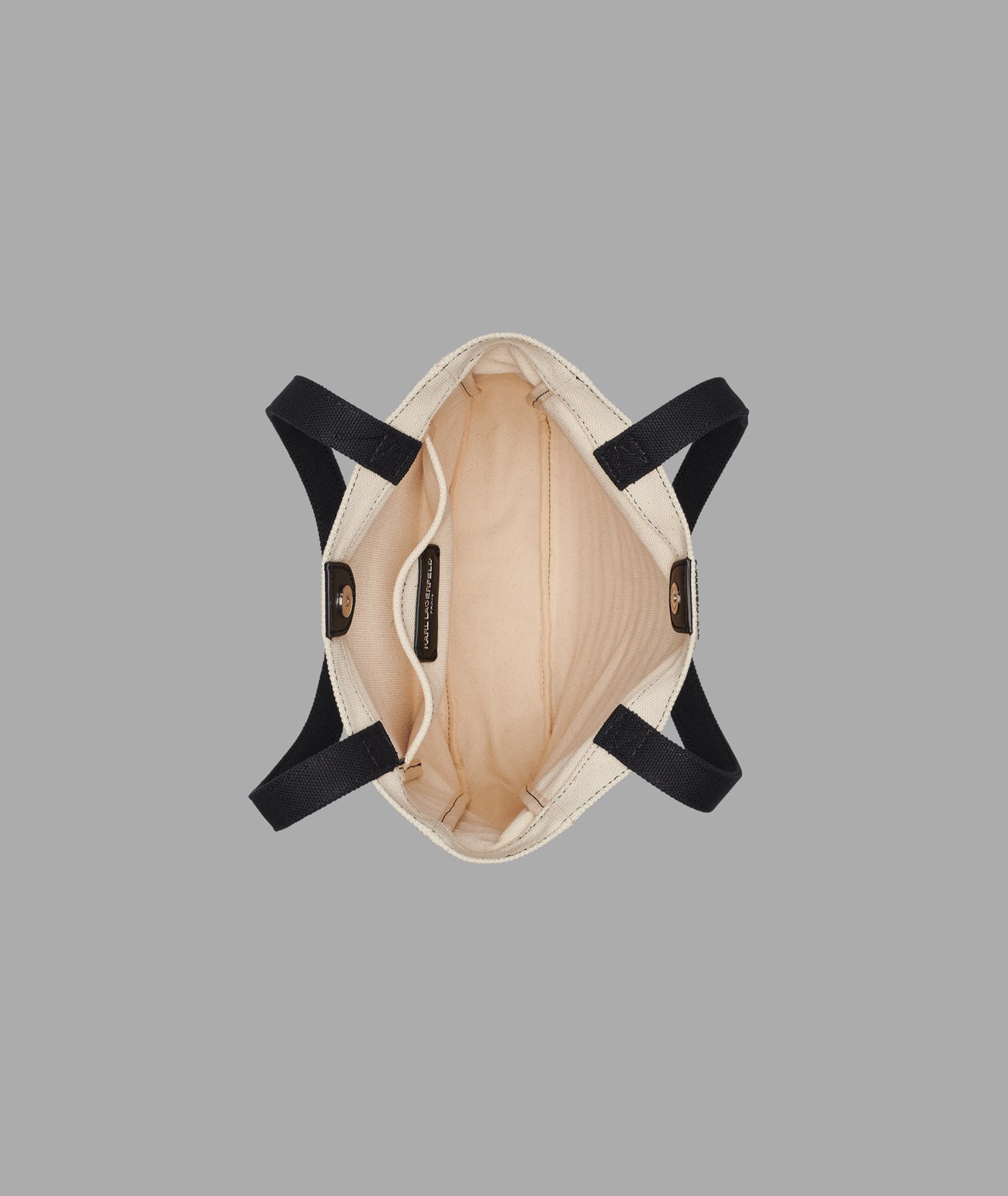 CANNES KARL & CHOUPETTE STRIPED TOTE VIEW 4 | Women's Spring Collection CANNES KARL & CHOUPETTE STRIPED TOTE VIEW 4 | Women's Spring Collection