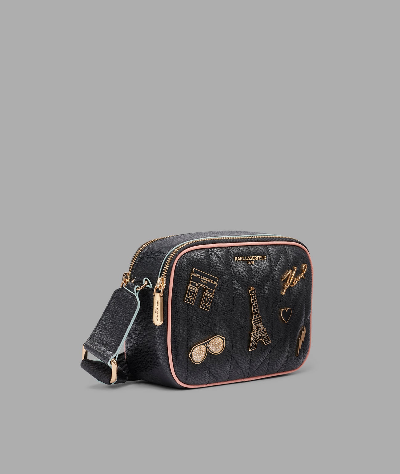 MAYBELLE CROSSBODY WITH PARIS PINS View 2 | Women's Crossbody Bags MAYBELLE CROSSBODY WITH PARIS PINS View 2 | Women's Crossbody Bags