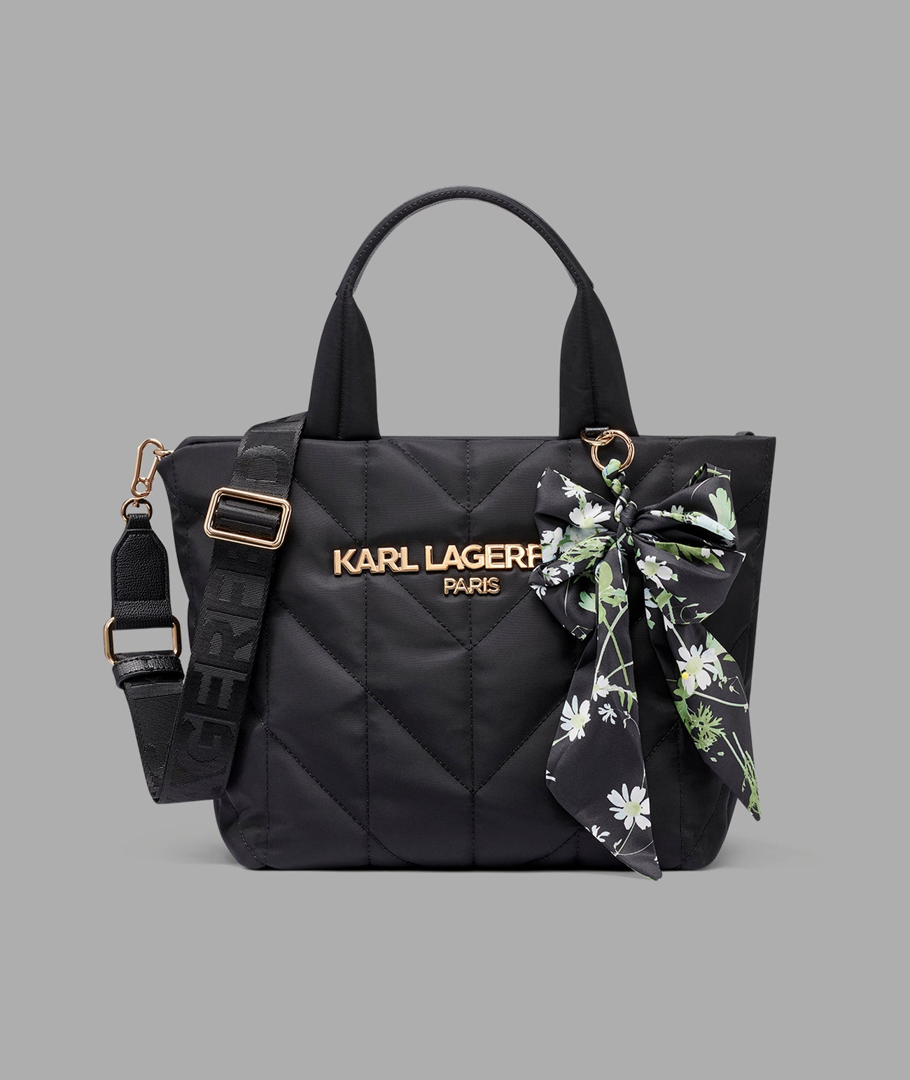 VOYAGE NYLON TOTE WITH BOW View 1 | Products VOYAGE NYLON TOTE WITH BOW View 1 | Products