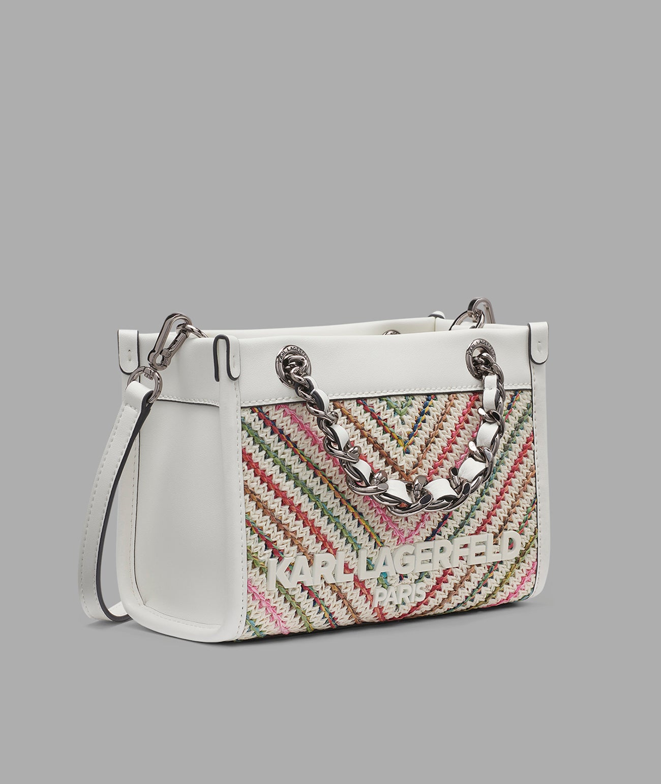 Savoie Raffia Mini Crossbody With Chain Strap | Crossbodies