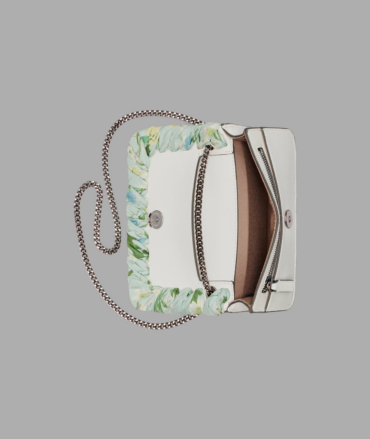 KOSETTE SHOULDER BAG WITH FLORAL SCARF VIEW 4 | Women's Shoulder Bags KOSETTE SHOULDER BAG WITH FLORAL SCARF VIEW 4 | Women's Shoulder Bags