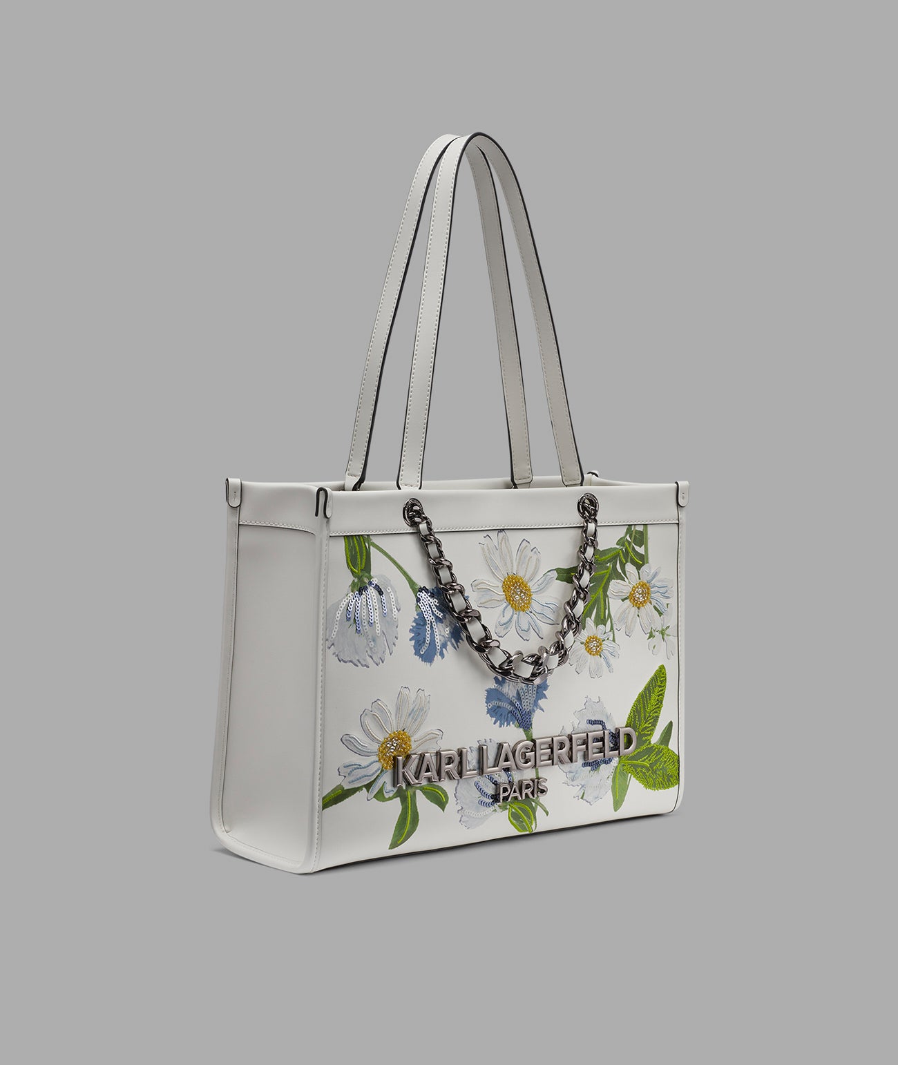 Savoie Floral Tote With Chain Strap | Totes | Karl Lagerfeld Paris