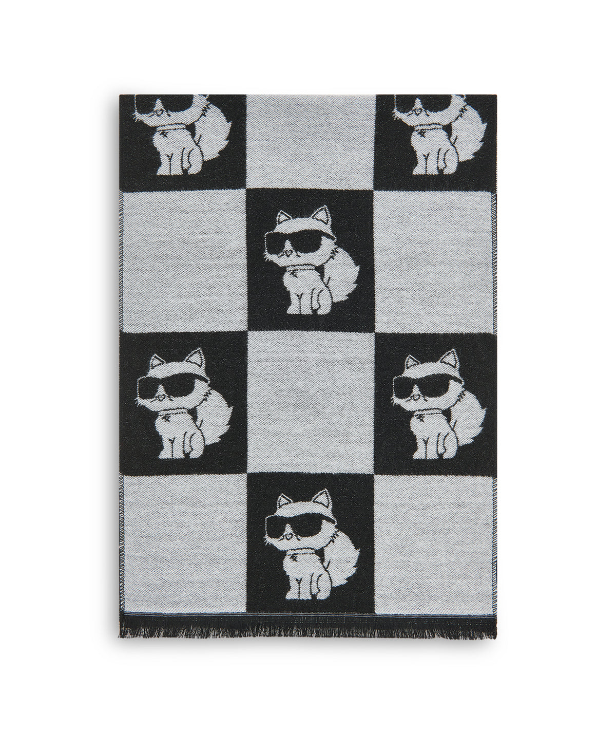 CHOUPETTE CHESSBOARD REVERSIBLE SCARF View 2 | Holiday Sale CHOUPETTE CHESSBOARD REVERSIBLE SCARF View 2 | Holiday Sale