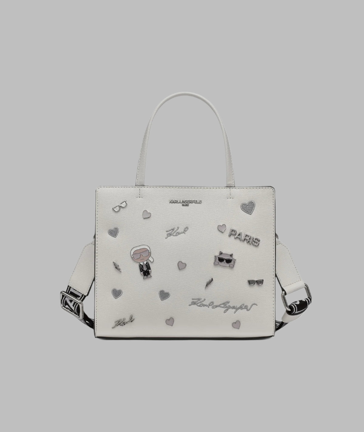Karl Lagerfeld Paris Maybelle Satchel Bag - Versatile Top Handles & Crossbody Strap