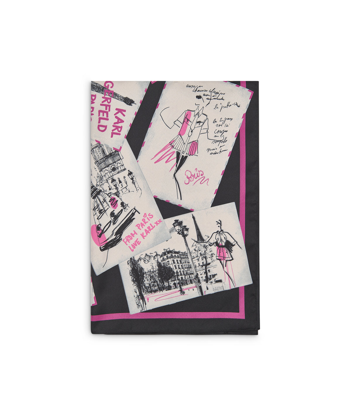 PARIS POSTCARD TWILL SQUARE SCARF View 2 | Holiday Sale PARIS POSTCARD TWILL SQUARE SCARF View 2 | Holiday Sale