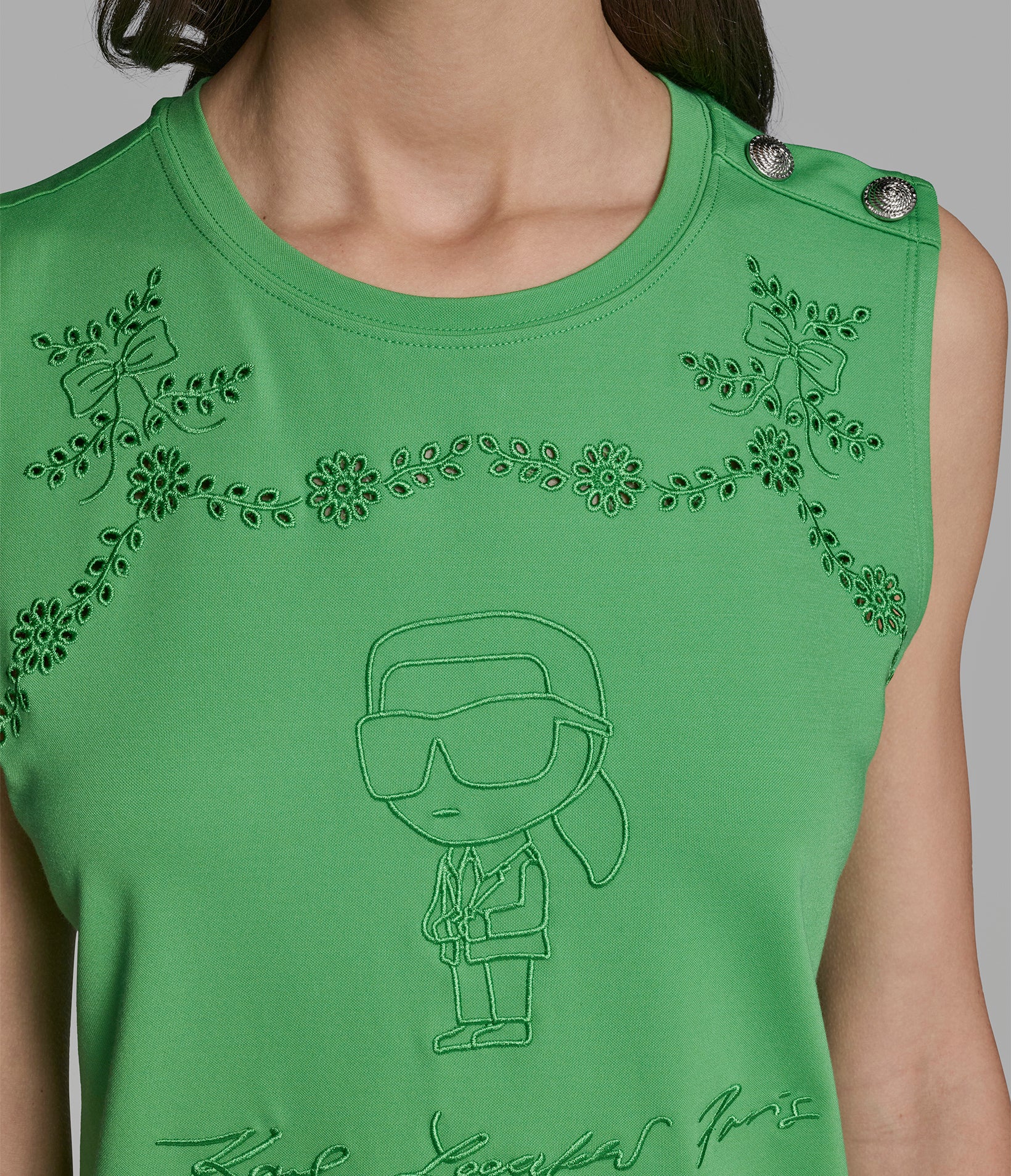 KARL EYELET KNIT TOP VIEW 7 | Women's Clothing KARL EYELET KNIT TOP VIEW 7 | Women's Clothing