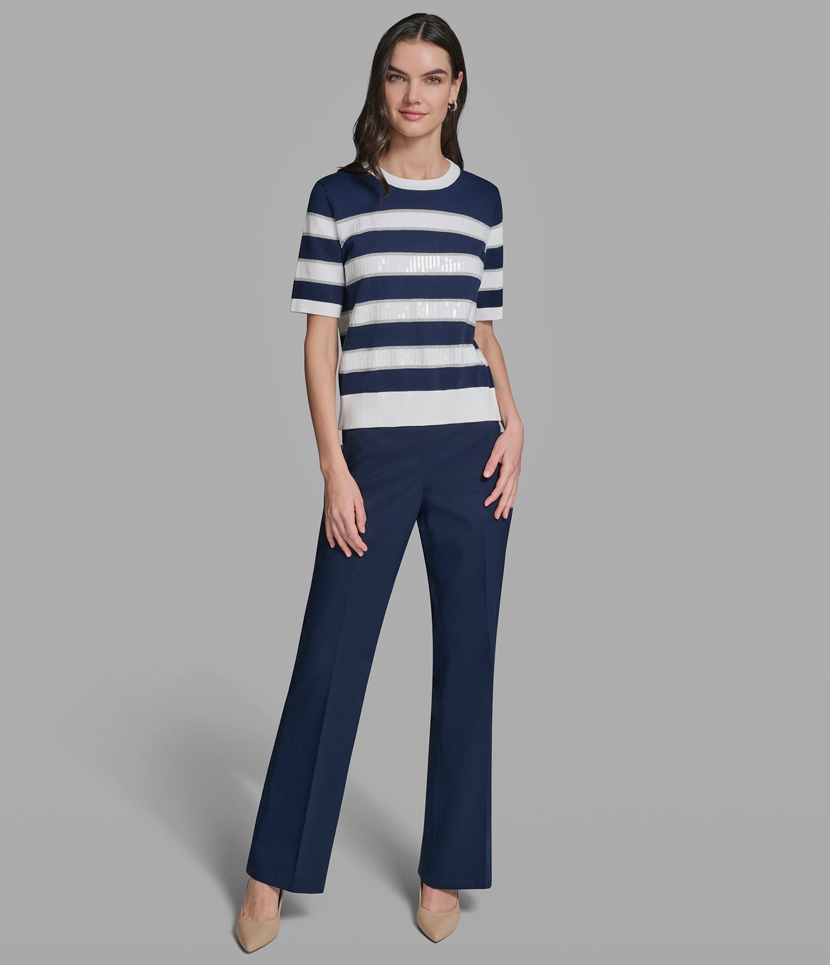 SEQUIN STRIPE KNIT TOP VIEW 4 | Women's Tops & Sweaters SEQUIN STRIPE KNIT TOP VIEW 4 | Women's Tops & Sweaters