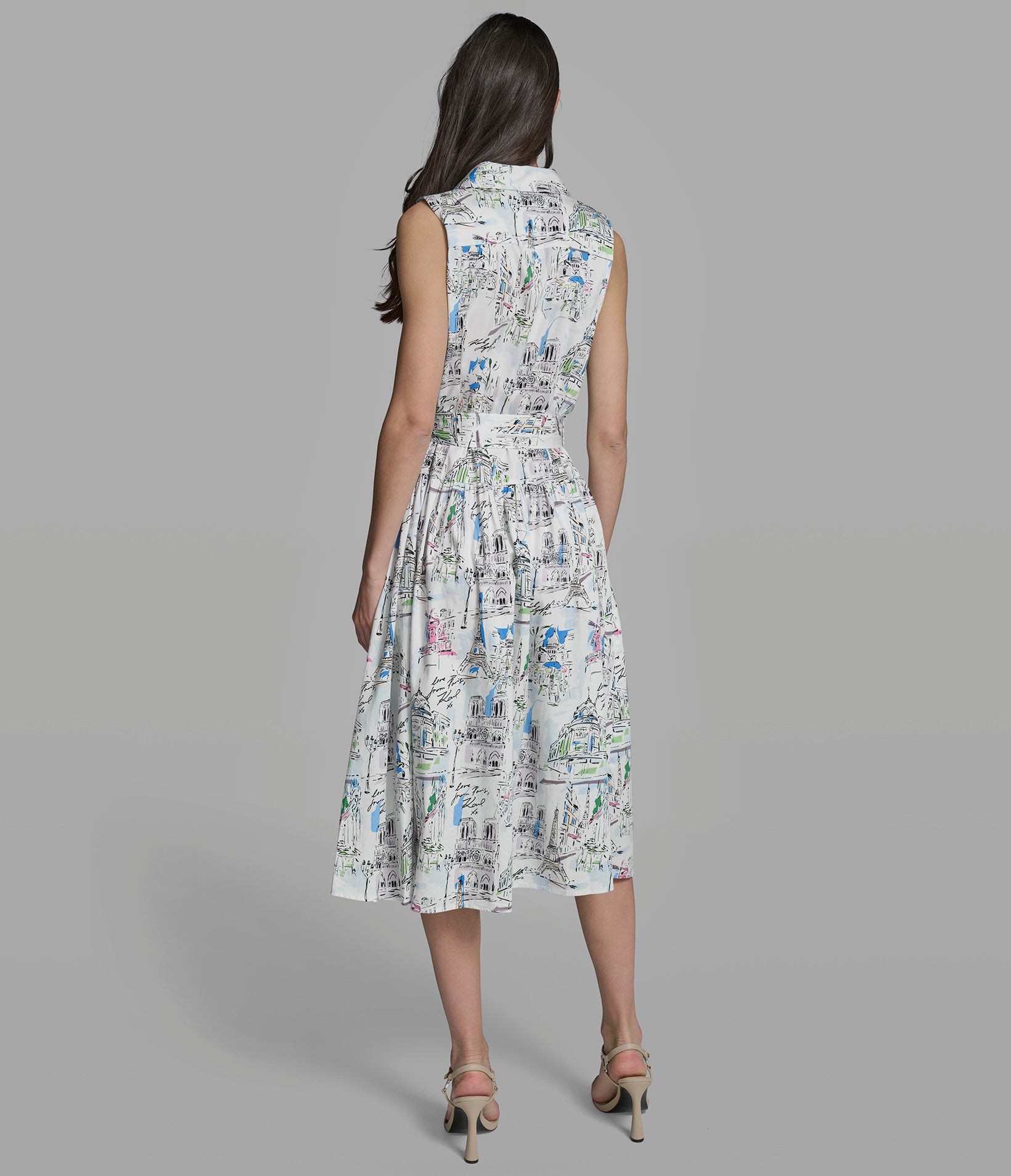 TOILE PRINT MIDI SHIRT DRESS View 2 | Women's Clothing TOILE PRINT MIDI SHIRT DRESS View 2 | Women's Clothing