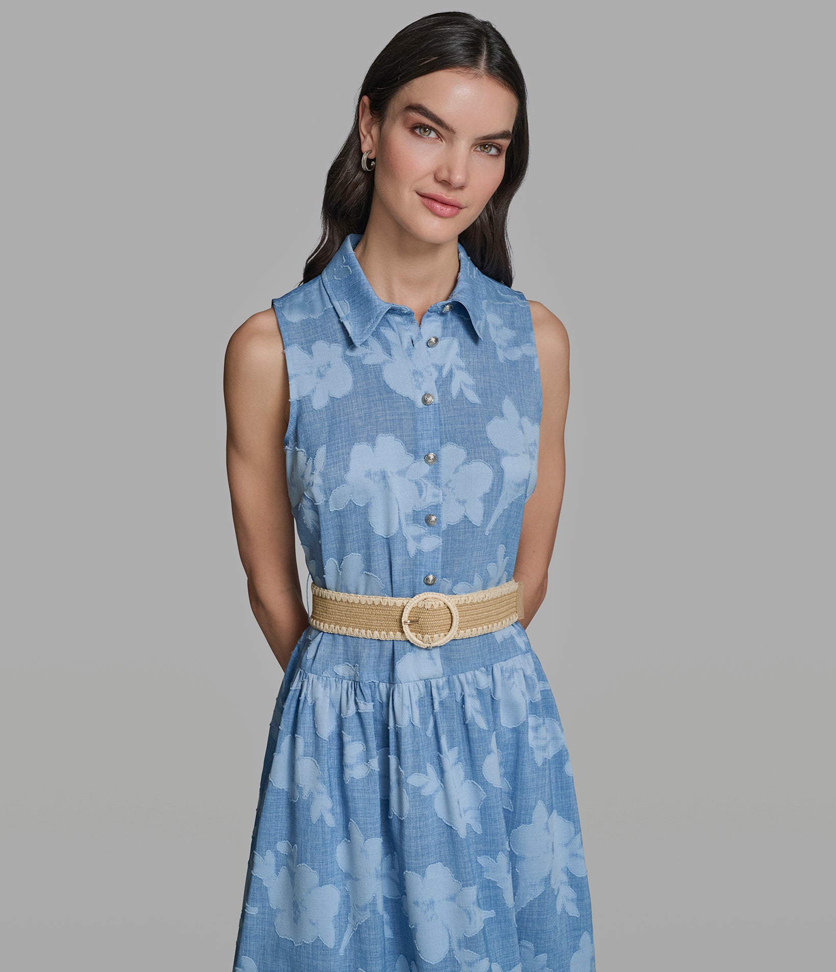 JACQUARD BELTED SHIRT DRESS VIEW 4 | Women's Clothing JACQUARD BELTED SHIRT DRESS VIEW 4 | Women's Clothing