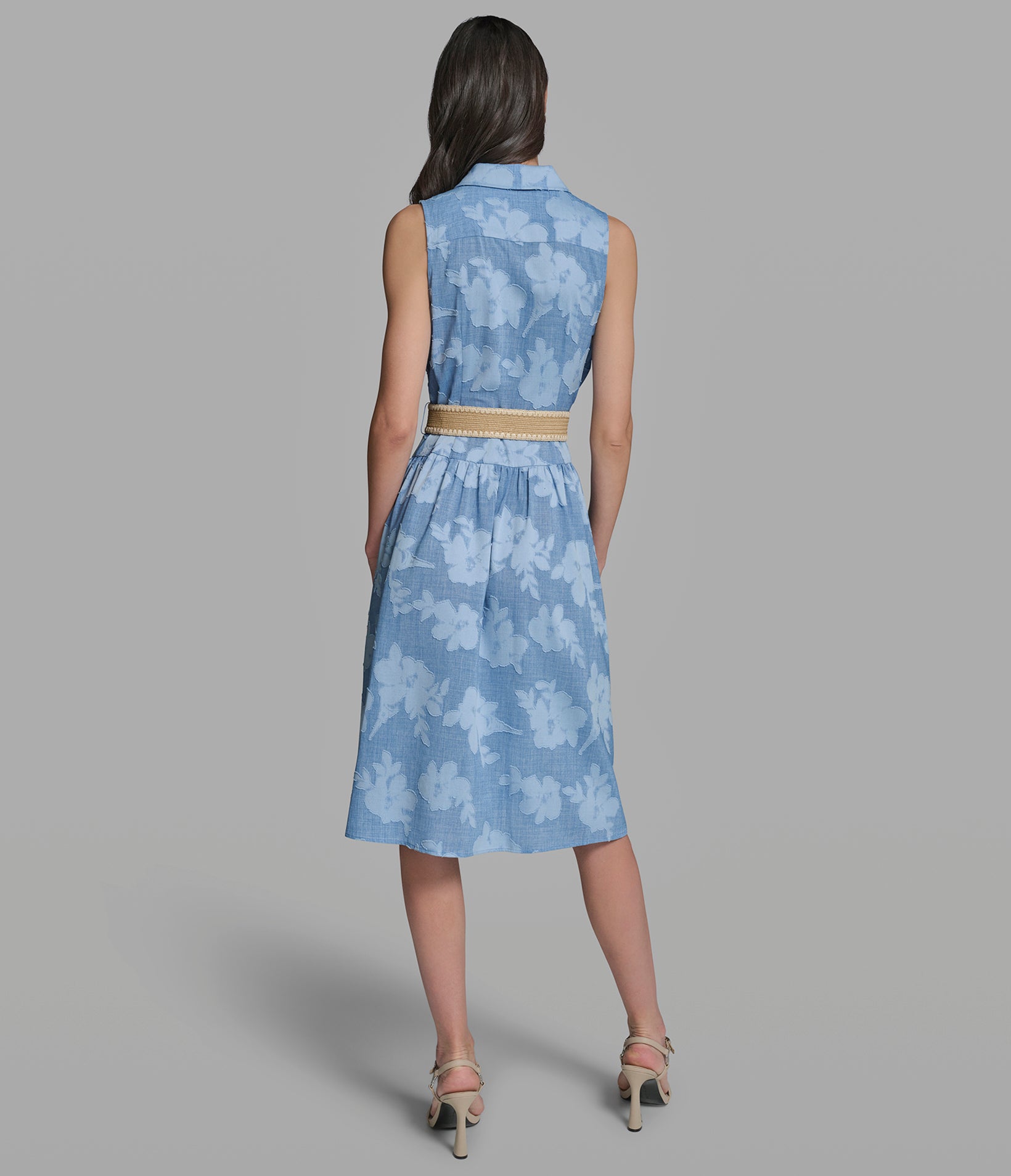 Jacquard Belted Shirt Dress | Dresses & Jumpsuits | Karl Lagerfeld