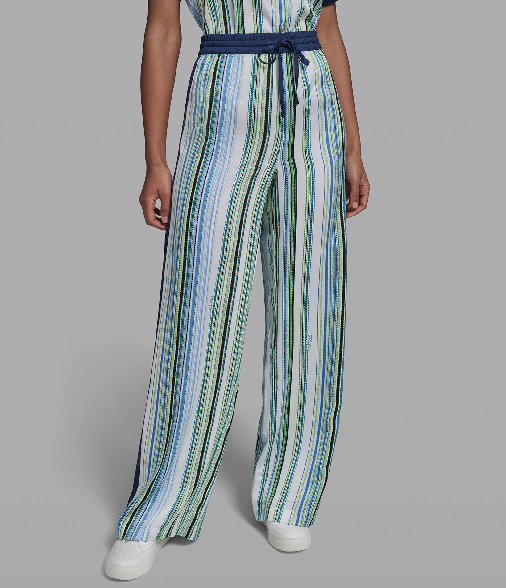 STRIPED DRAWSTRING SOFT PANT VIEW 3 | Women's Pants & Skirts STRIPED DRAWSTRING SOFT PANT VIEW 3 | Women's Pants & Skirts