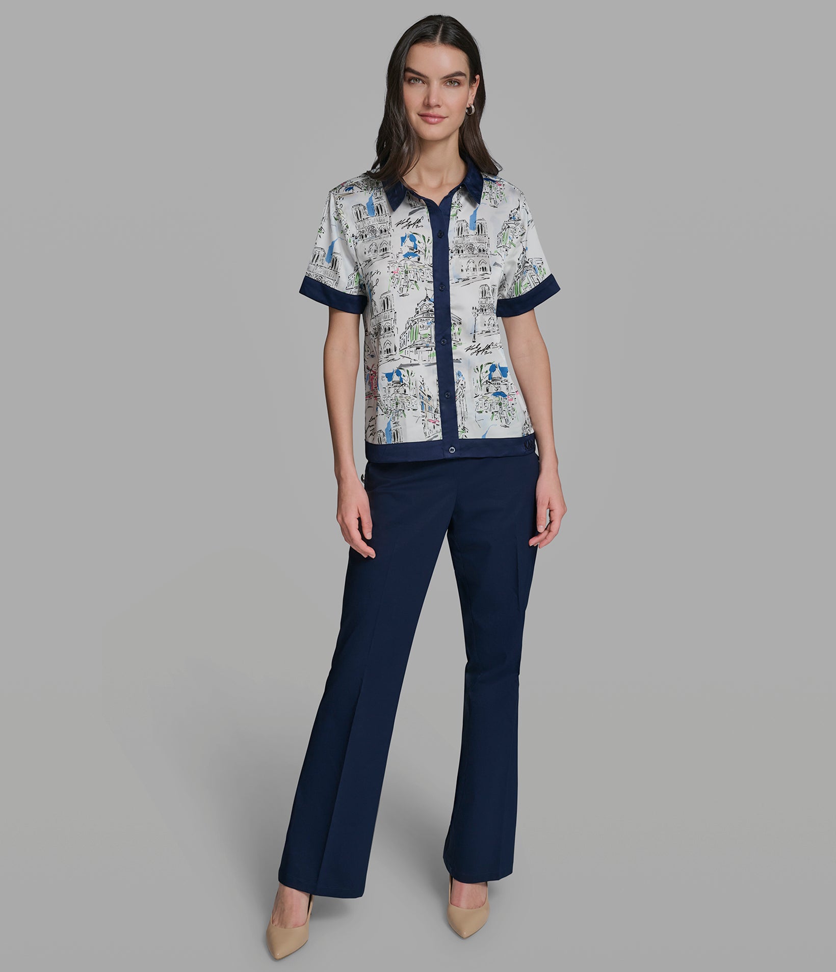 CITY PRINT BUTTON FRONT SHIRT VIEW 4 | New Arrivals CITY PRINT BUTTON FRONT SHIRT VIEW 4 | New Arrivals