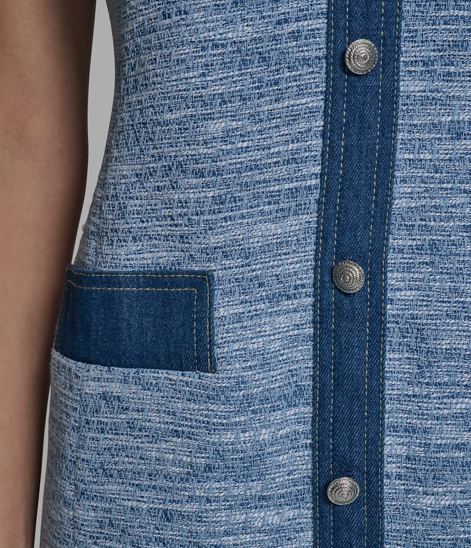 TWEED DRESS WITH PLEATED HEM VIEW 5 | Women's Clothing TWEED DRESS WITH PLEATED HEM VIEW 5 | Women's Clothing