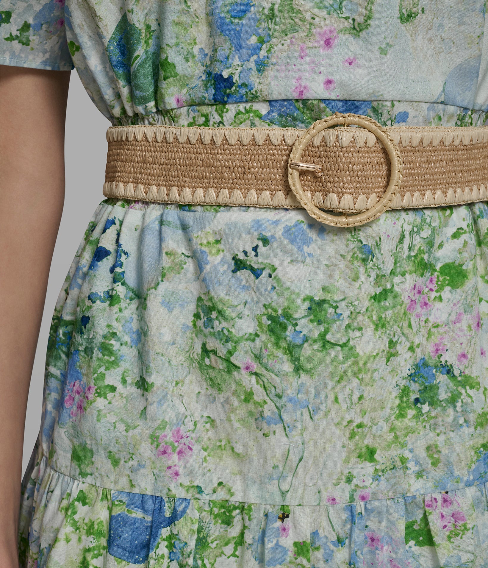 FLUTTER SLEEVE BELTED DRESS VIEW 5 | Women's Clothing FLUTTER SLEEVE BELTED DRESS VIEW 5 | Women's Clothing