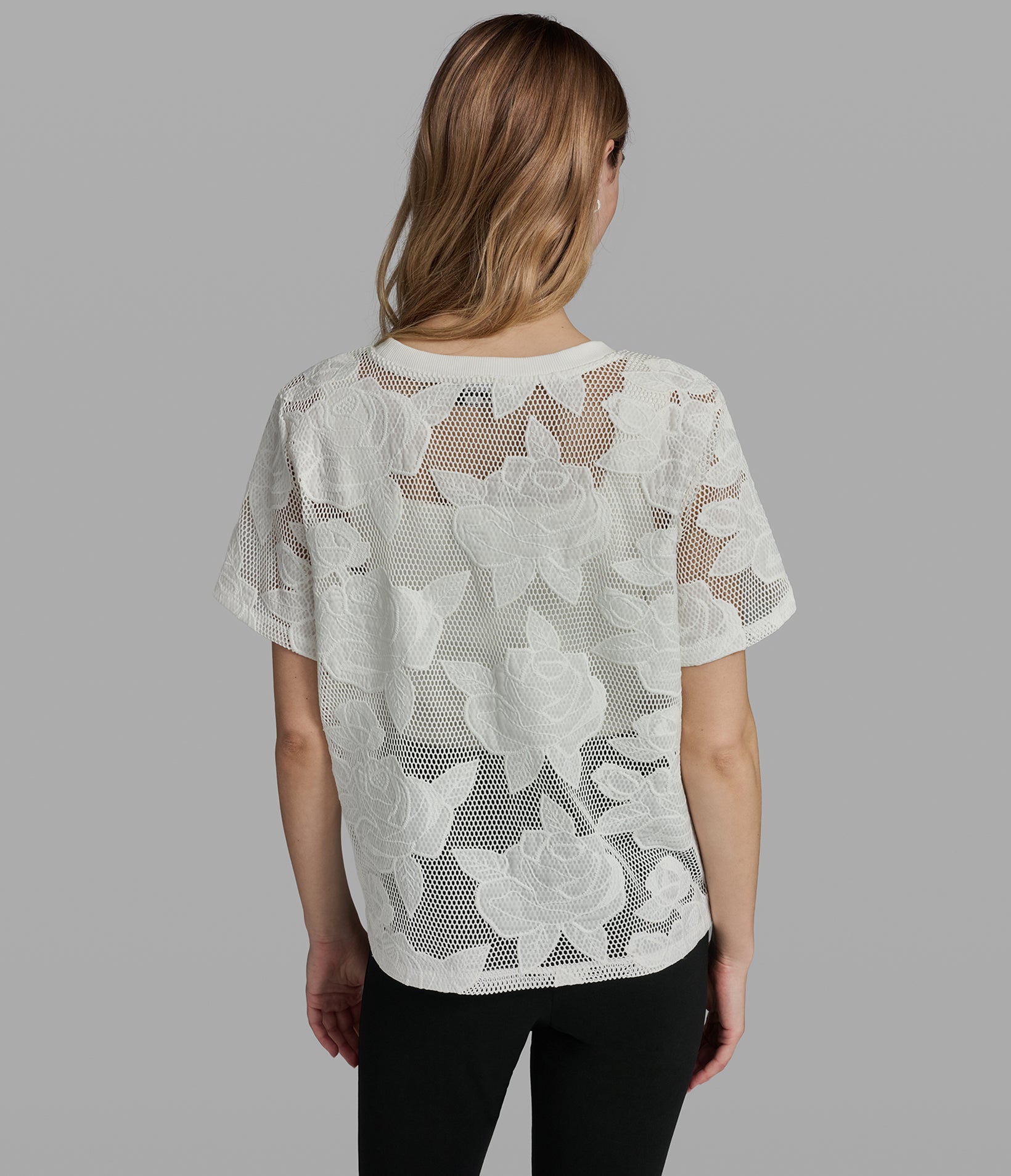 FLORAL MESH TOP View 2 | Women's Tops & Sweaters FLORAL MESH TOP View 2 | Women's Tops & Sweaters