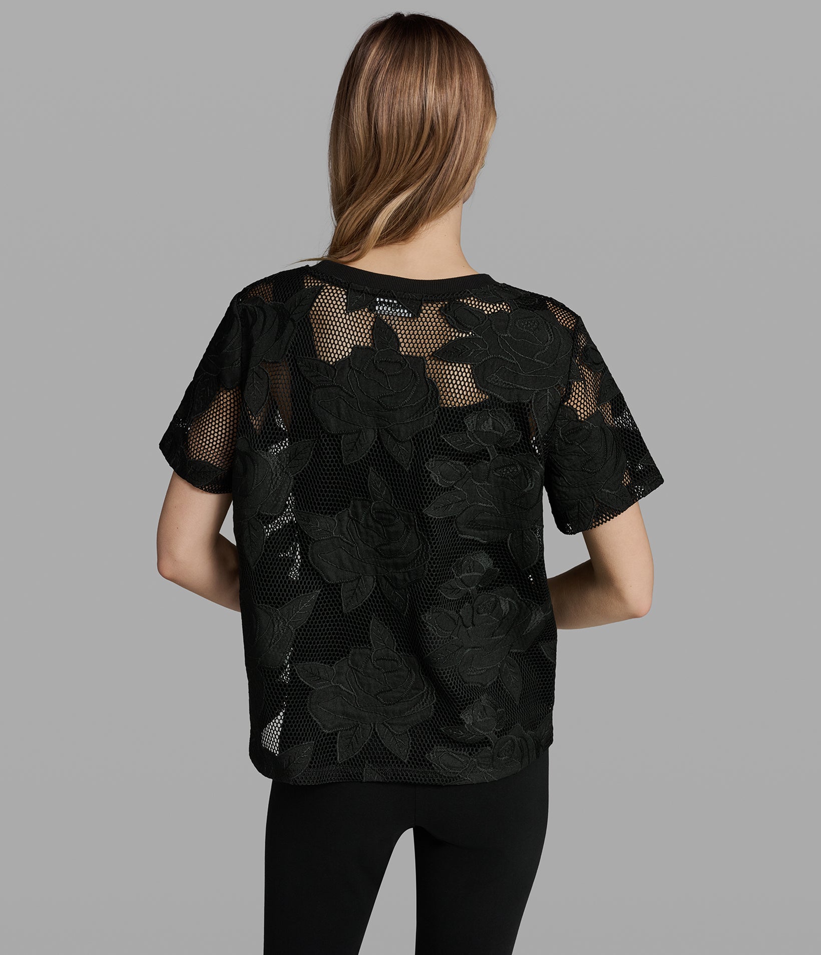 FLORAL MESH TOP View 2 | Women's Tops & Sweaters FLORAL MESH TOP View 2 | Women's Tops & Sweaters