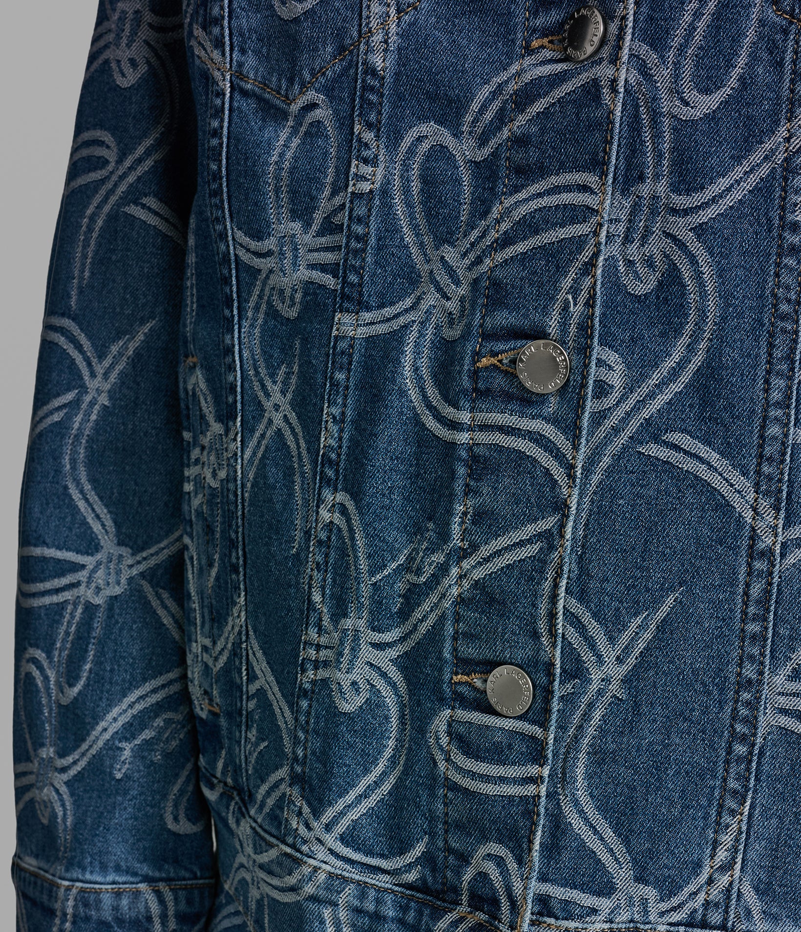 BOW JACQUARD DENIM JACKET VIEW 6 | Women's Denim BOW JACQUARD DENIM JACKET VIEW 6 | Women's Denim