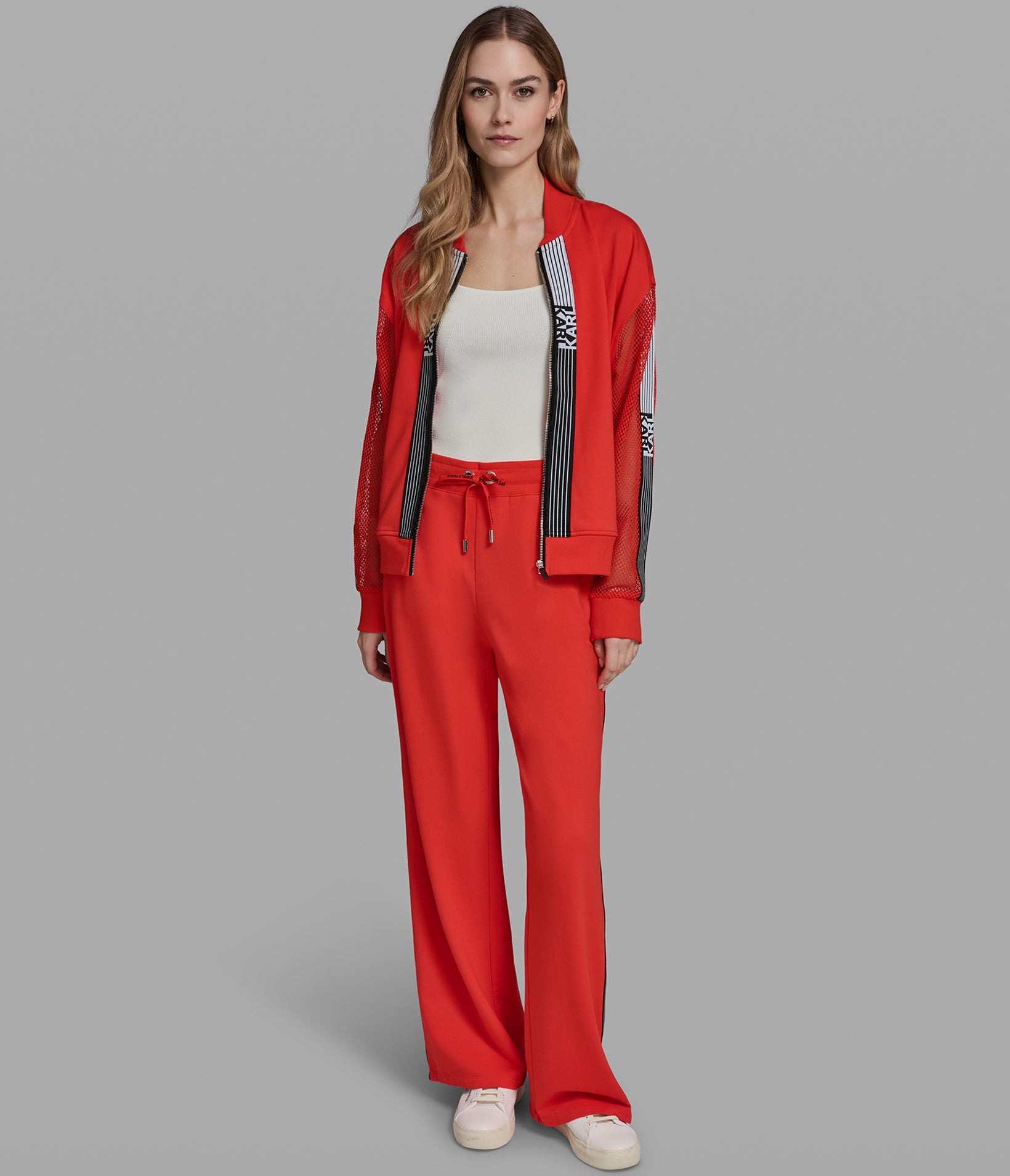 LOGO STRIPE WIDE LEG PANT VIEW 6 | Women's Athleisure & Activewear LOGO STRIPE WIDE LEG PANT VIEW 6 | Women's Athleisure & Activewear