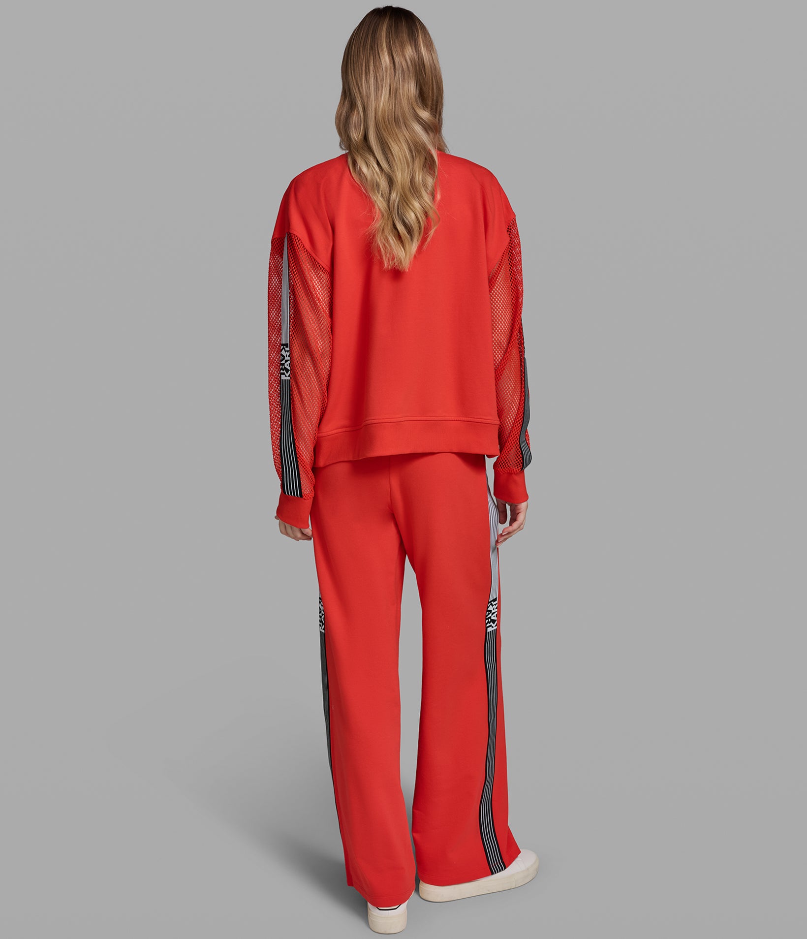 LOGO STRIPE WIDE LEG PANT VIEW 7 | Women's Athleisure & Activewear LOGO STRIPE WIDE LEG PANT VIEW 7 | Women's Athleisure & Activewear