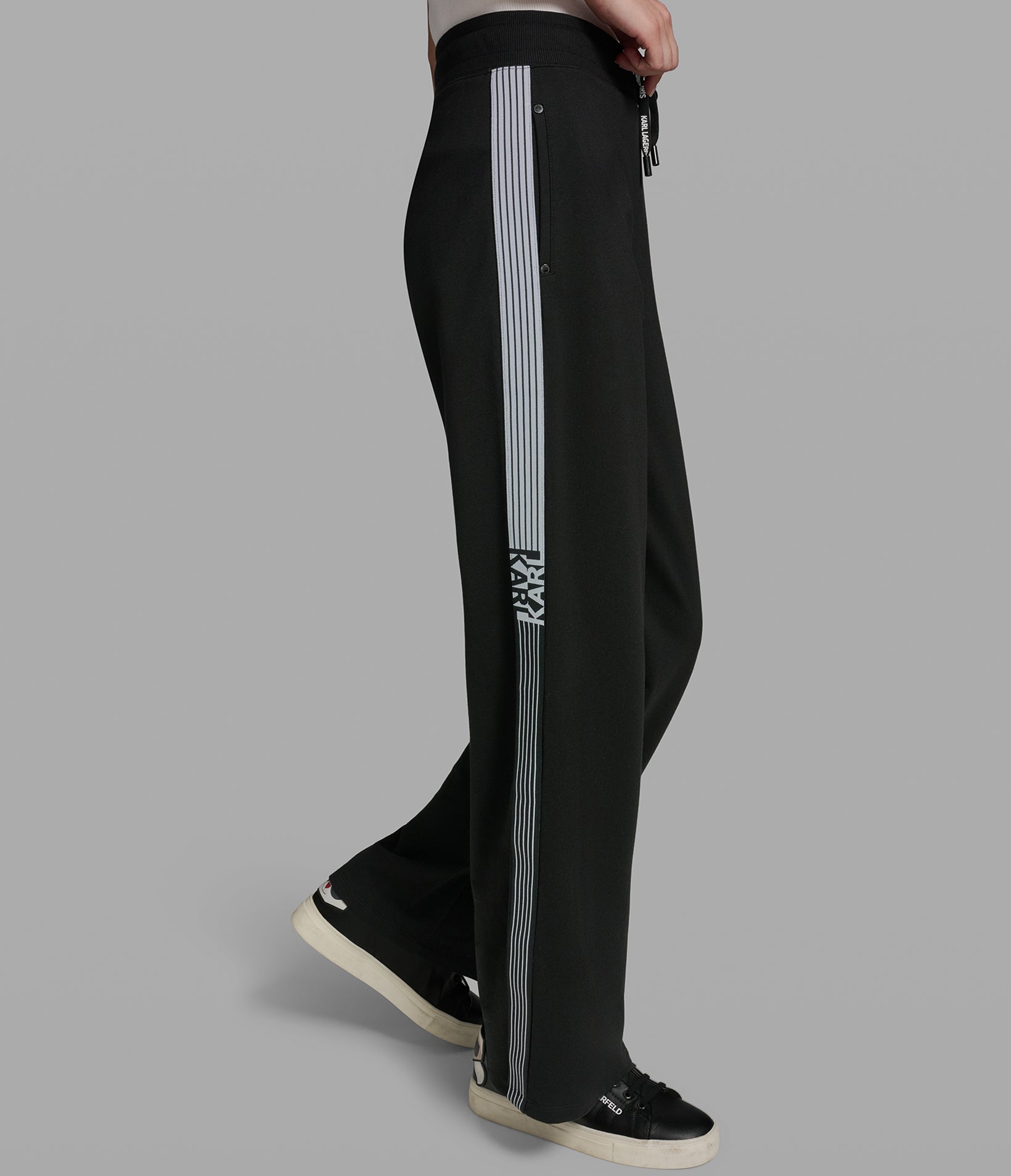 LOGO STRIPE WIDE LEG PANT View 1 | Women's Pants & Skirts LOGO STRIPE WIDE LEG PANT View 1 | Women's Pants & Skirts