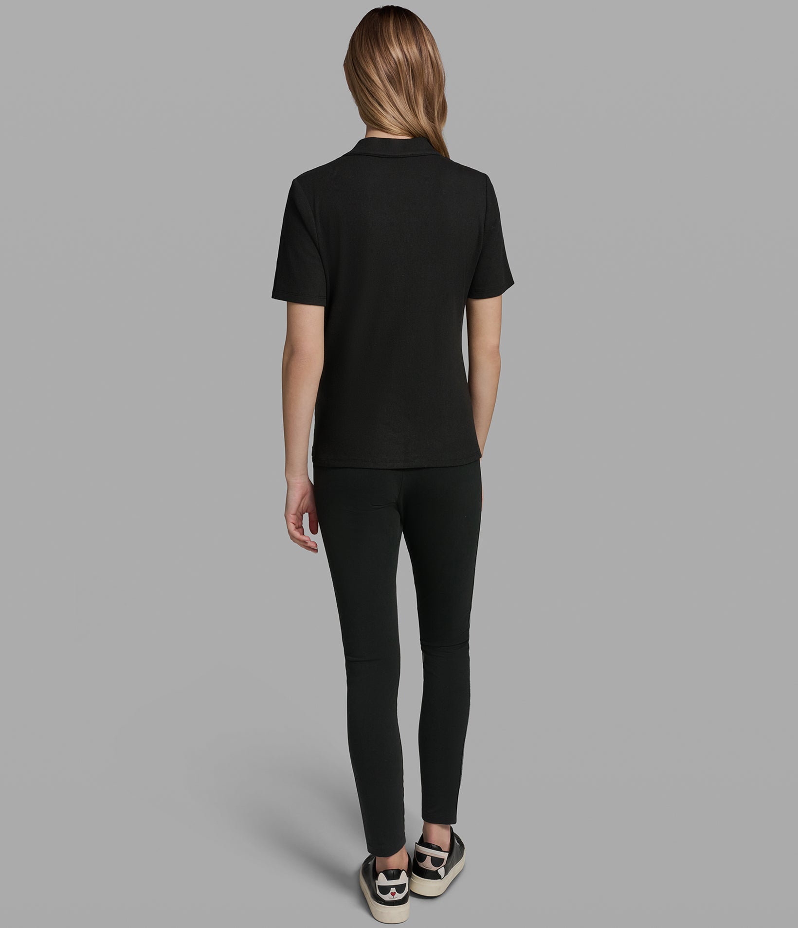 LOGO TAPE KNIT TOP VIEW 5 | Women's Tops & Sweaters LOGO TAPE KNIT TOP VIEW 5 | Women's Tops & Sweaters