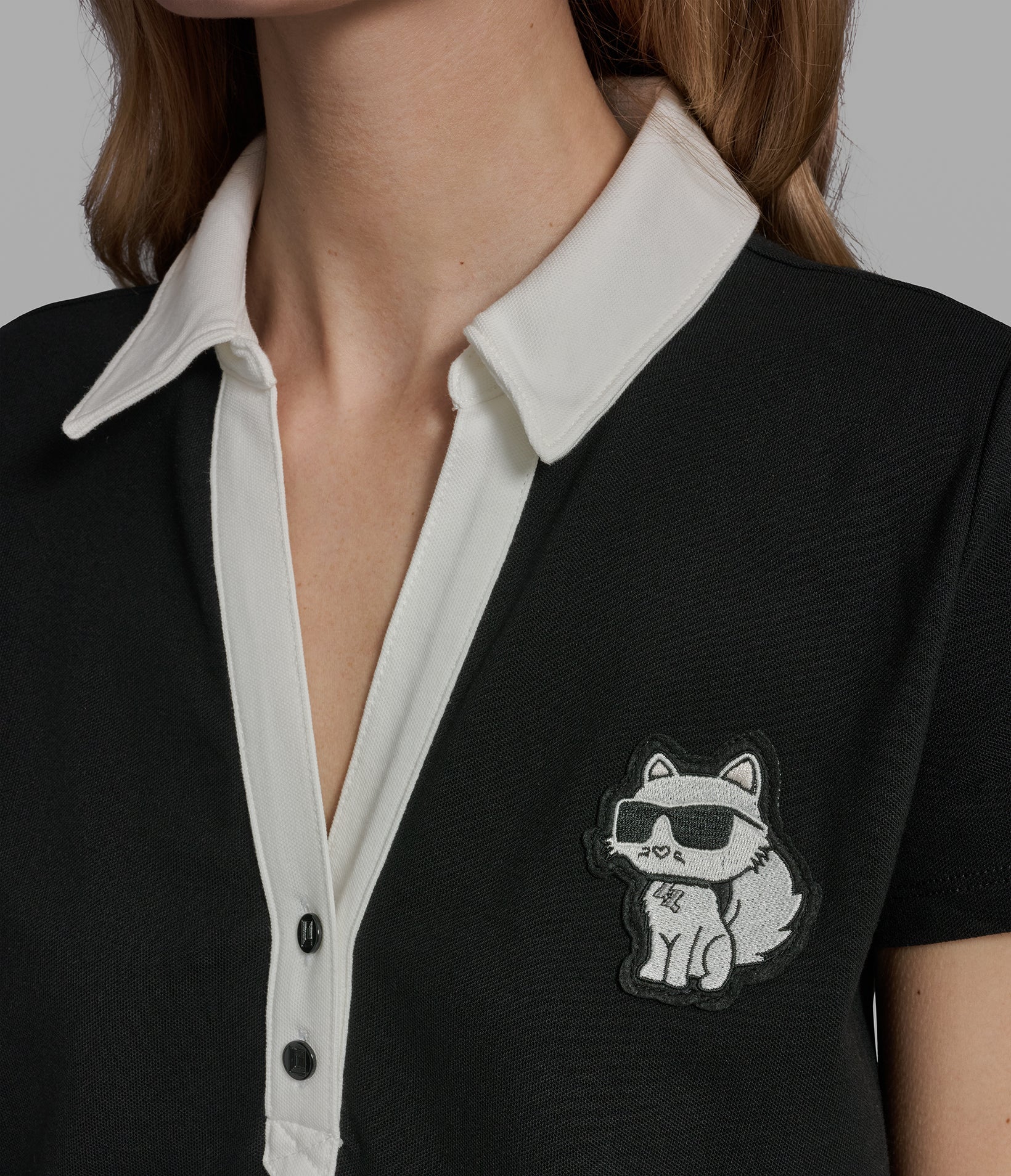 CHOUPETTE PIQUE POLO WITH PATCH VIEW 6 | New Women's Clothing CHOUPETTE PIQUE POLO WITH PATCH VIEW 6 | New Women's Clothing