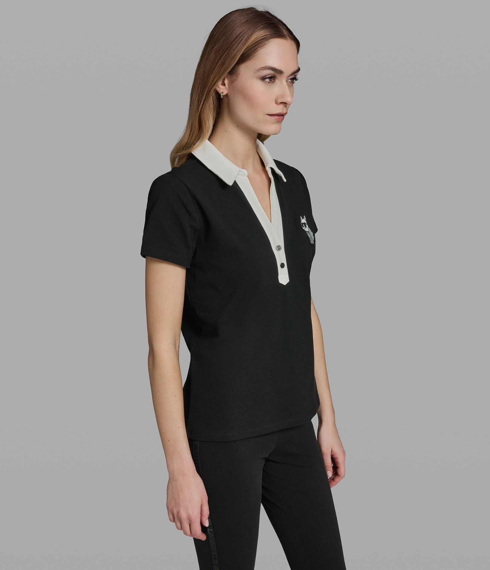 CHOUPETTE PIQUE POLO WITH PATCH VIEW 3 | New Women's Clothing CHOUPETTE PIQUE POLO WITH PATCH VIEW 3 | New Women's Clothing