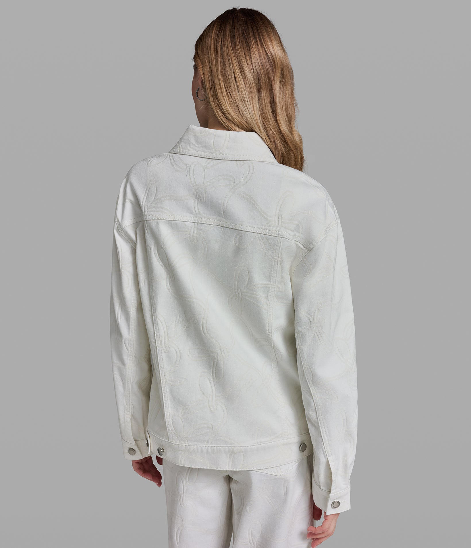 BOW JACQUARD DENIM JACKET View 2 | Women's Clothing BOW JACQUARD DENIM JACKET View 2 | Women's Clothing