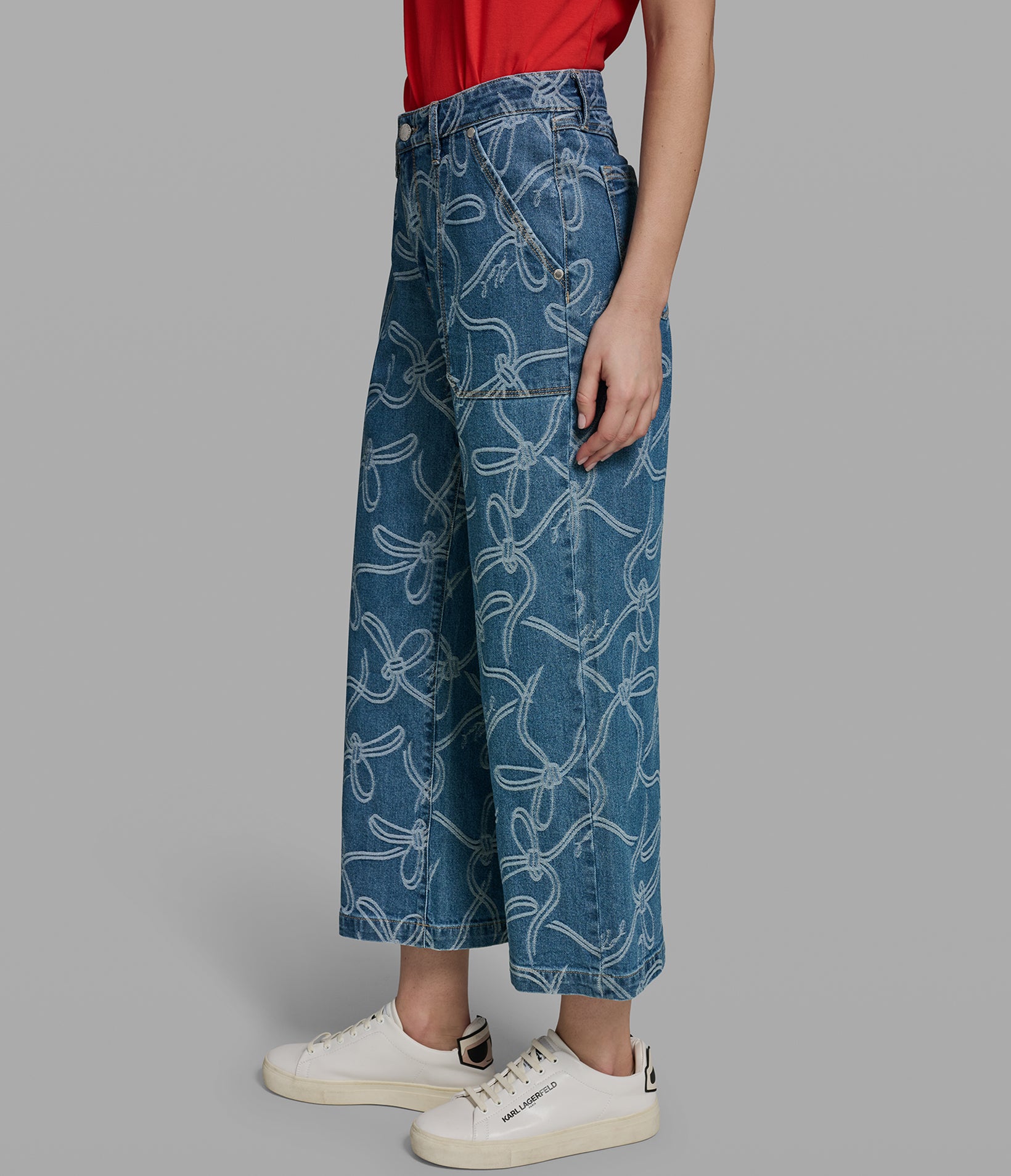 BOW JACQUARD DENIM PANT VIEW 4 | Women's Clothing BOW JACQUARD DENIM PANT VIEW 4 | Women's Clothing