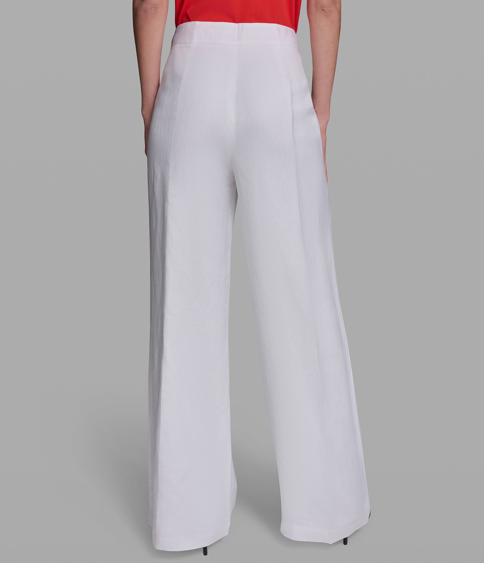 LINEN SIDE BUTTONS PANTS VIEW 2 LINEN SIDE BUTTONS PANTS VIEW 2