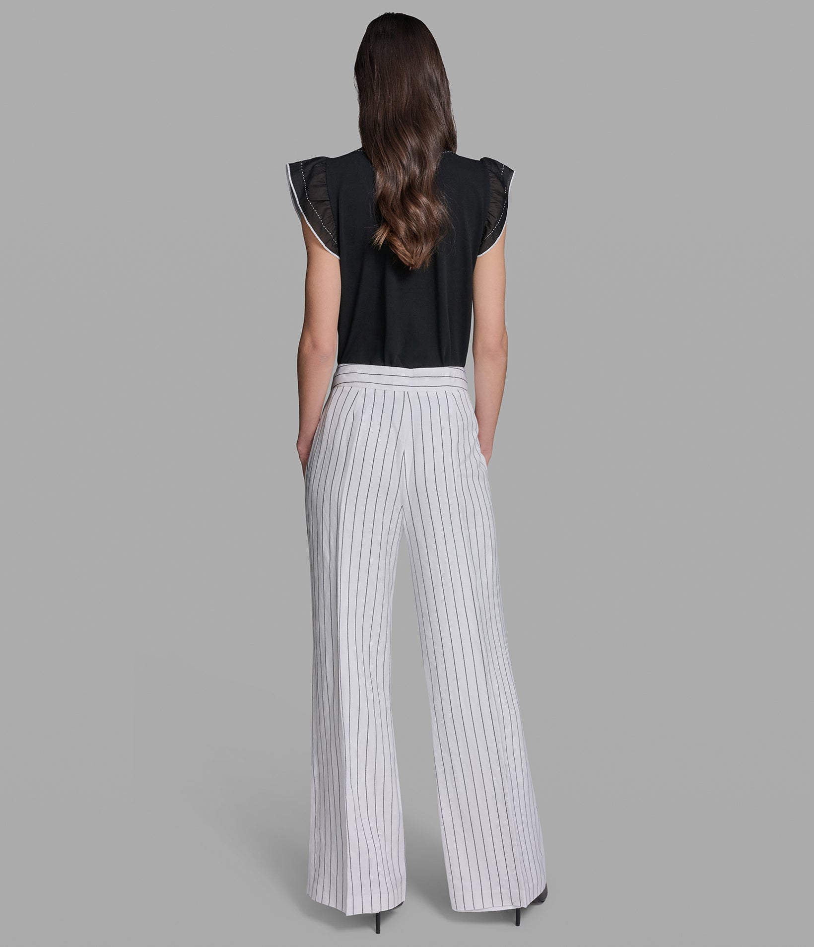 STRIPED SAILOR BUTTON LINEN PANT VIEW 5 | Styles Under $100 STRIPED SAILOR BUTTON LINEN PANT VIEW 5 | Styles Under $100