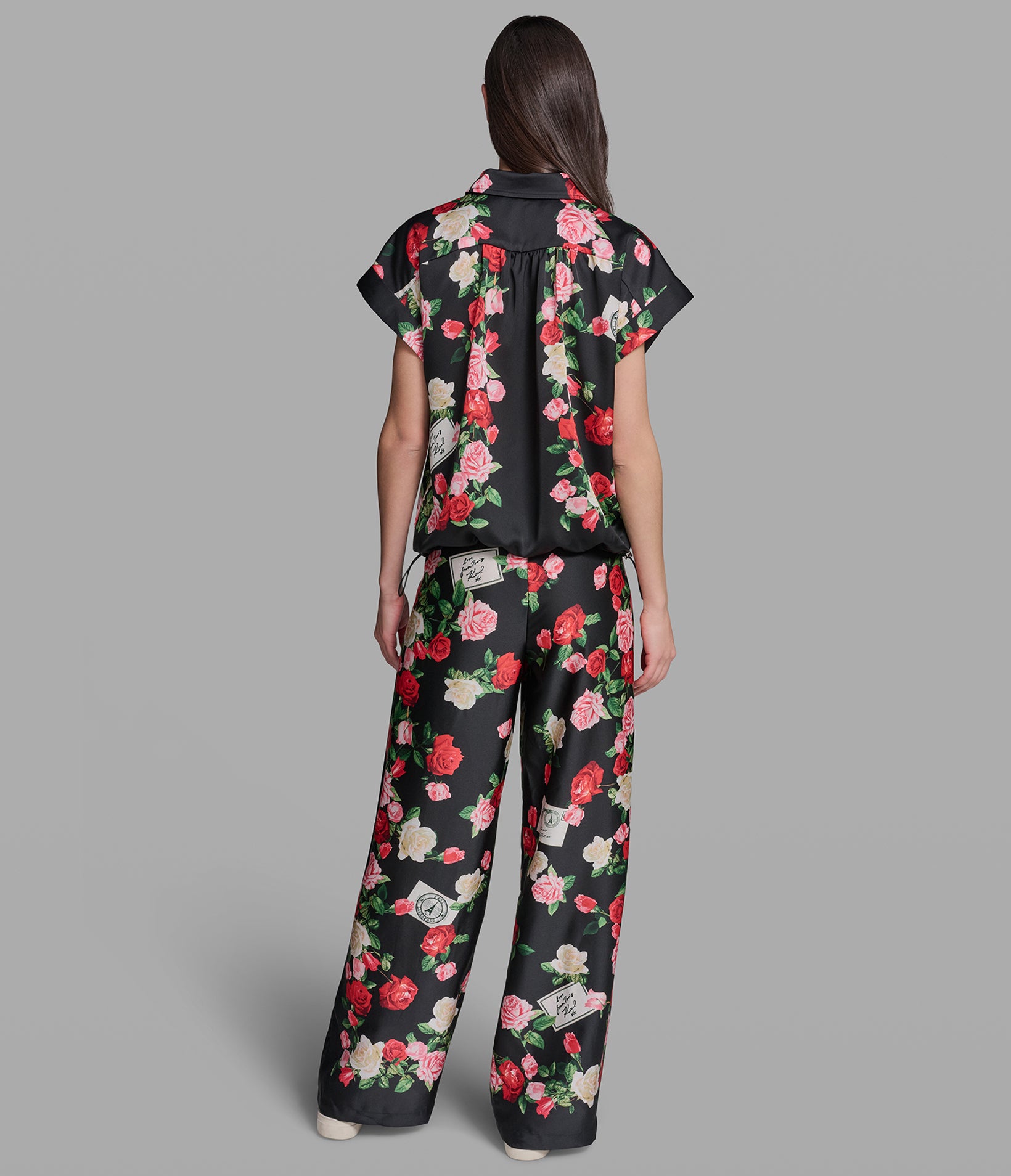 FLORAL PRINT BLOUSE WITH BUNJEE HEM VIEW 5 | Women's Sale FLORAL PRINT BLOUSE WITH BUNJEE HEM VIEW 5 | Women's Sale