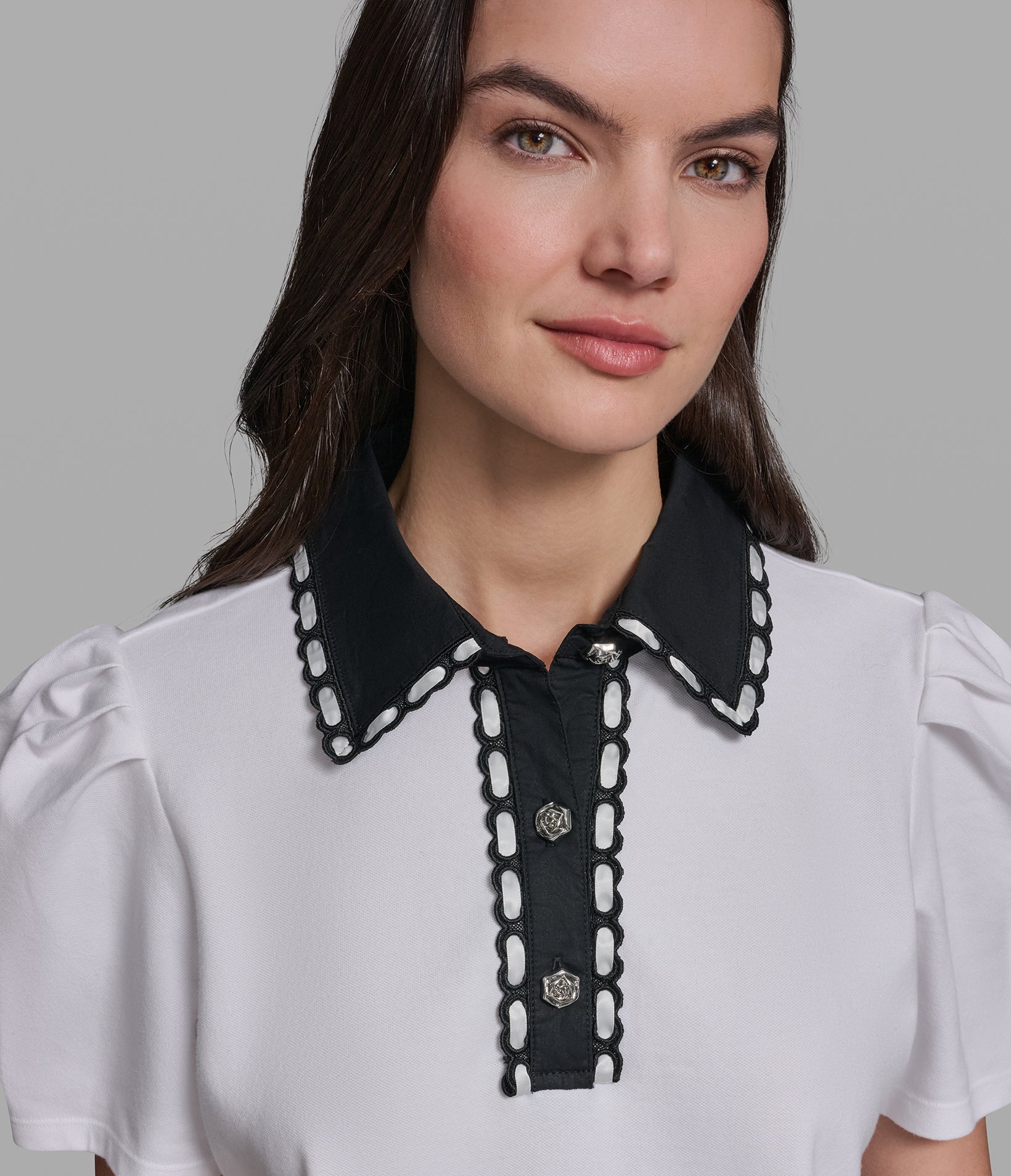 SHORT SLEEVE POLO WITH CONTRAST STITCH COLLAR VIEW 6 | Styles Under $100 SHORT SLEEVE POLO WITH CONTRAST STITCH COLLAR VIEW 6 | Styles Under $100