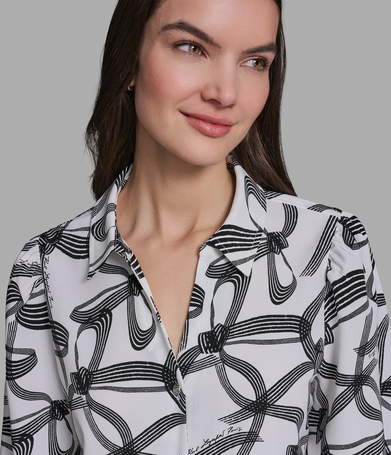 PRINTED BOW BLOUSE VIEW 6 | Women's Sale PRINTED BOW BLOUSE VIEW 6 | Women's Sale