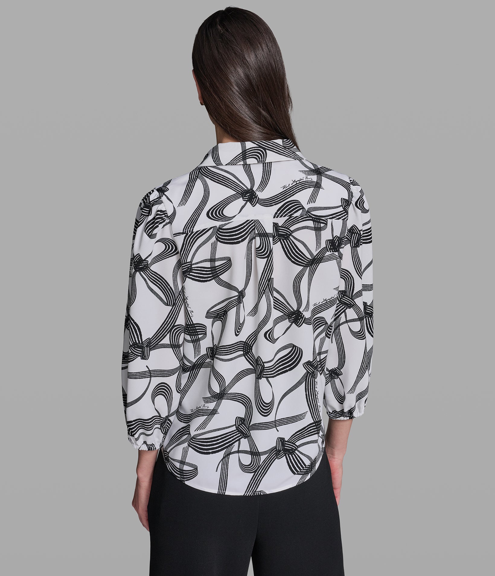 PRINTED BOW BLOUSE View 2 | Women's Sale PRINTED BOW BLOUSE View 2 | Women's Sale