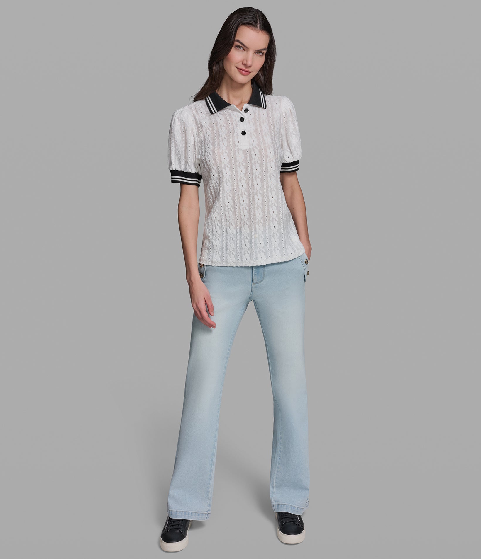 EYELET KNIT POLO VIEW 4 | Women's Sale EYELET KNIT POLO VIEW 4 | Women's Sale