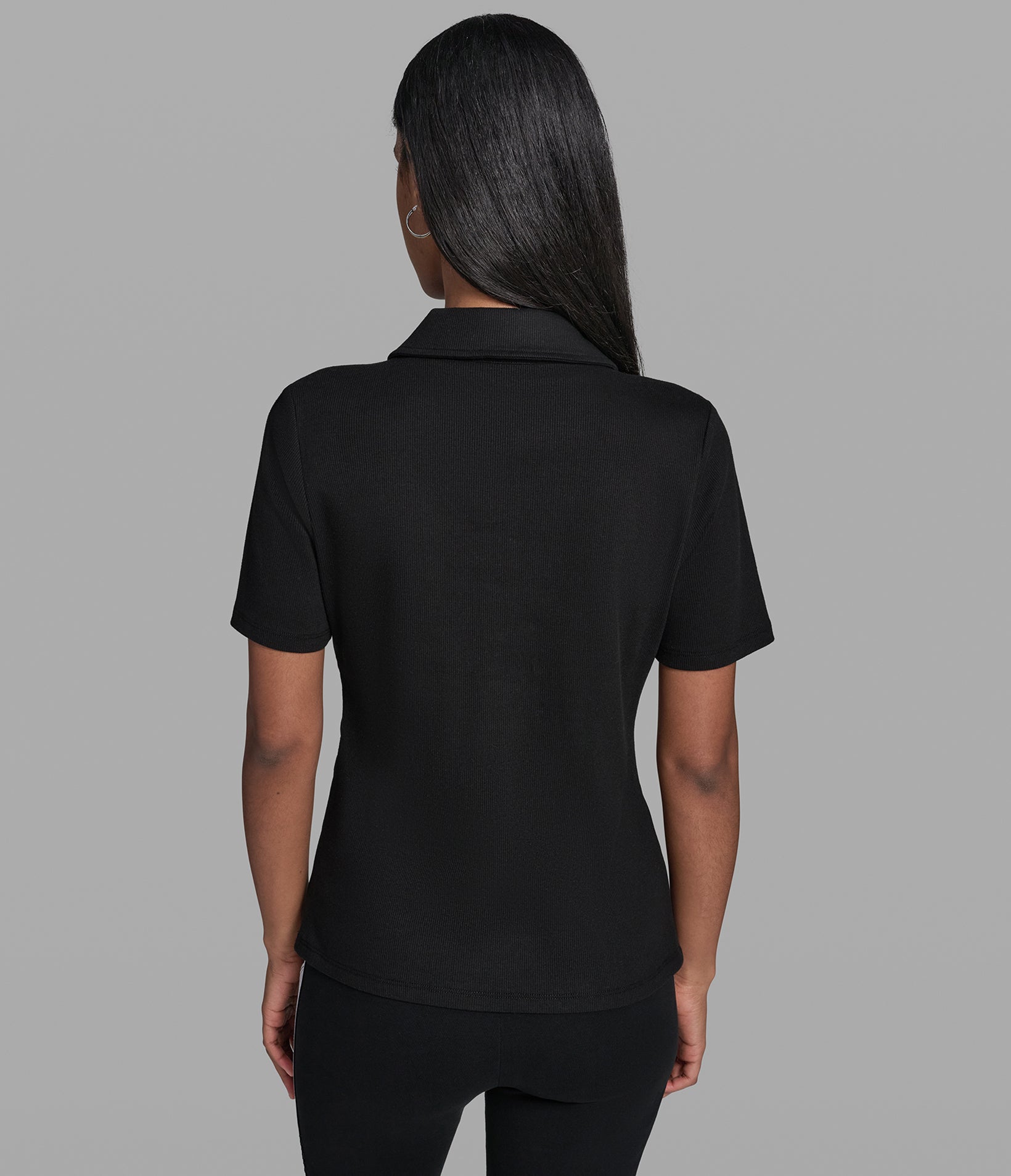 SHORT SLEEVE KNIT ZIP UP POLO View 2 | Holiday Sale SHORT SLEEVE KNIT ZIP UP POLO View 2 | Holiday Sale