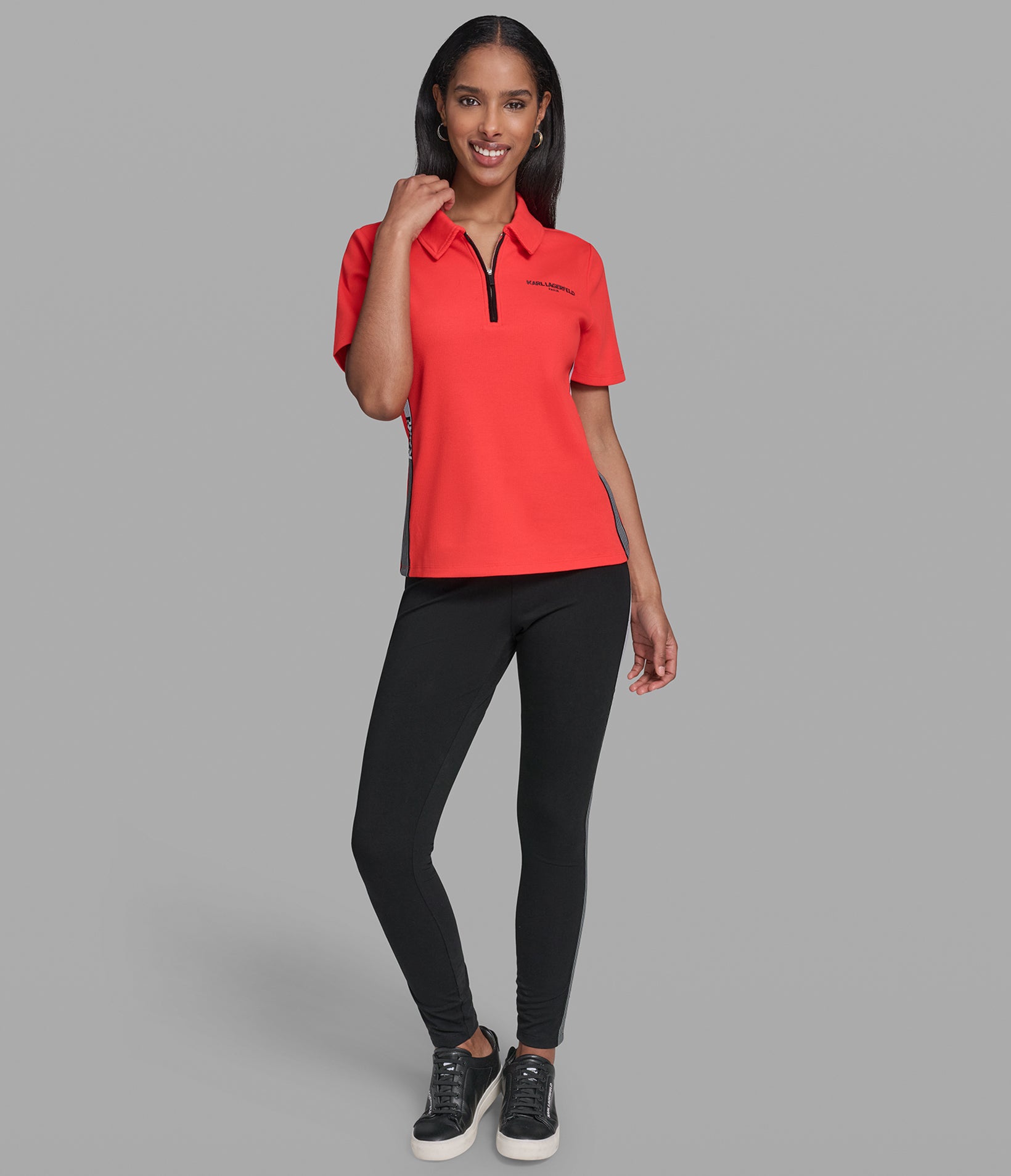 SHORT SLEEVE KNIT ZIP UP POLO VIEW 4 | Holiday Sale SHORT SLEEVE KNIT ZIP UP POLO VIEW 4 | Holiday Sale