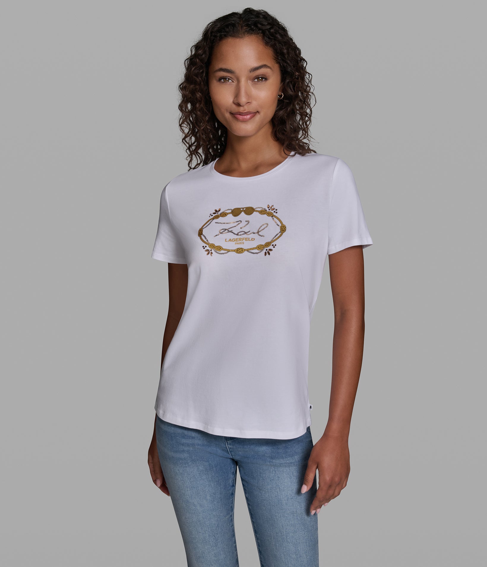 KARL CIRCLE LOGO TEE VIEW 1 KARL CIRCLE LOGO TEE VIEW 1