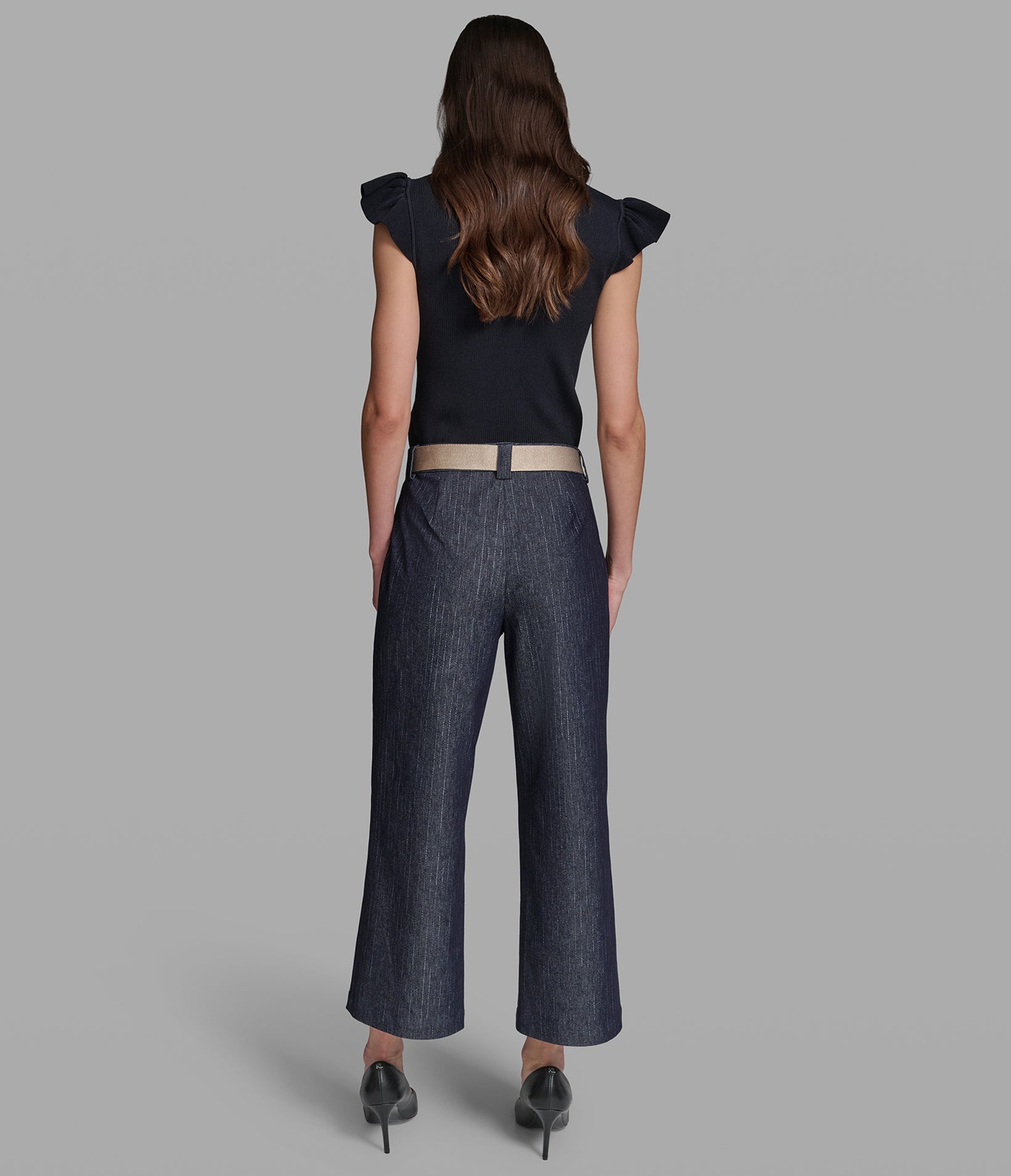 DENIM PINSTRIPE CROPPED PANT VIEW 5 | Women's Denim DENIM PINSTRIPE CROPPED PANT VIEW 5 | Women's Denim