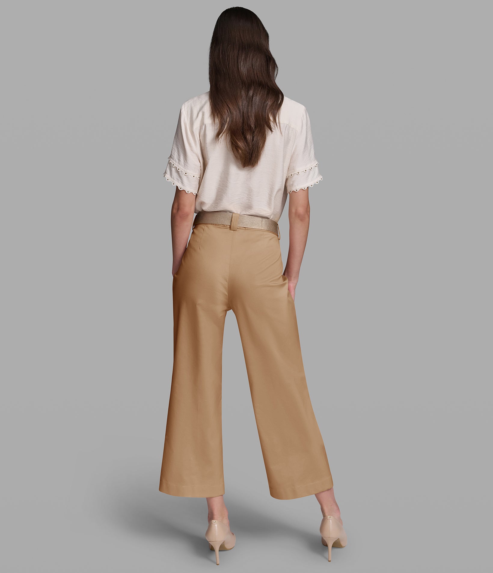 BELTED CROPPED STRAIGHT LEG PANTS VIEW 5 | Women's Pants & Skirts BELTED CROPPED STRAIGHT LEG PANTS VIEW 5 | Women's Pants & Skirts