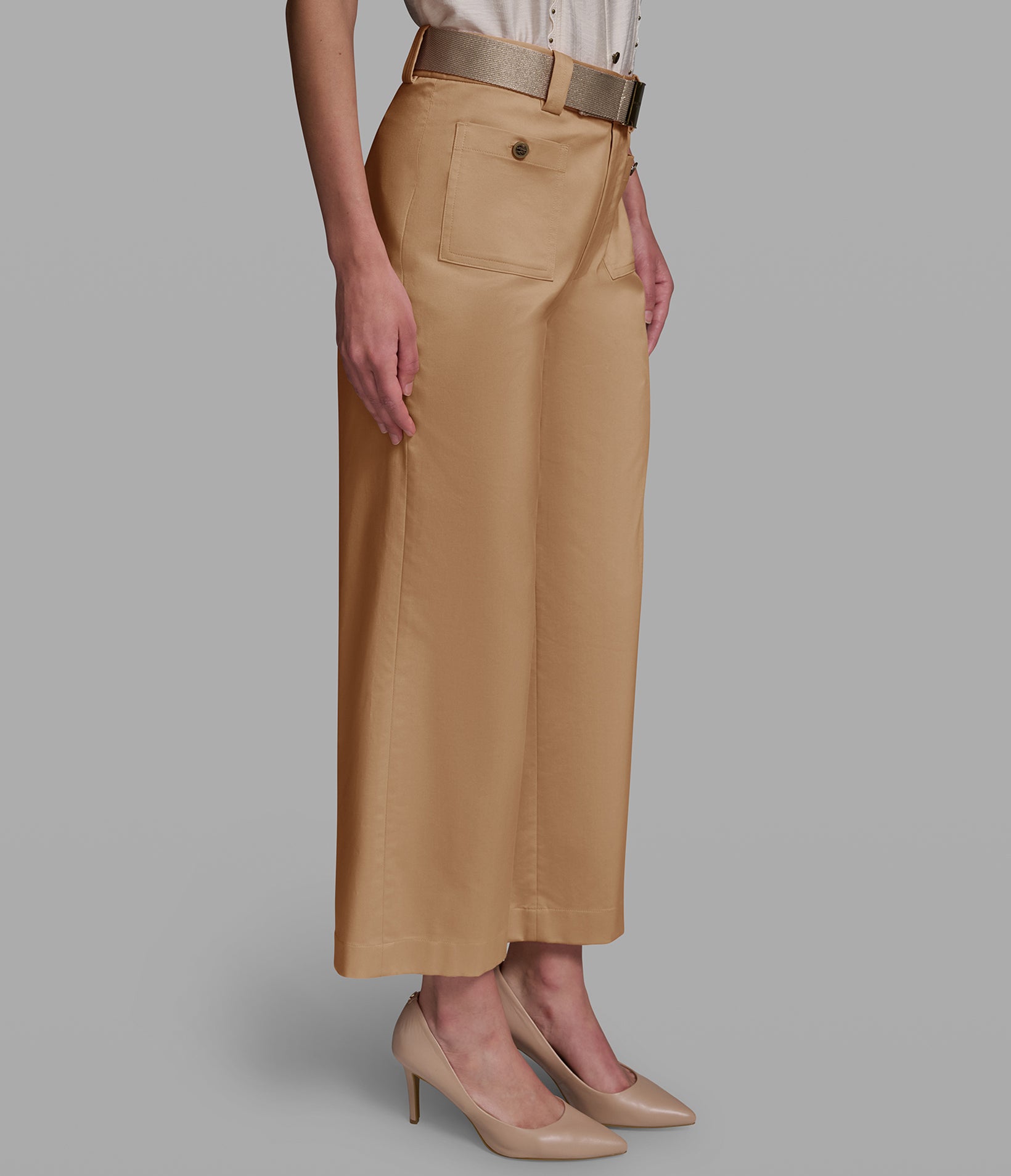 BELTED CROPPED STRAIGHT LEG PANTS VIEW 4 | Women's Pants & Skirts BELTED CROPPED STRAIGHT LEG PANTS VIEW 4 | Women's Pants & Skirts