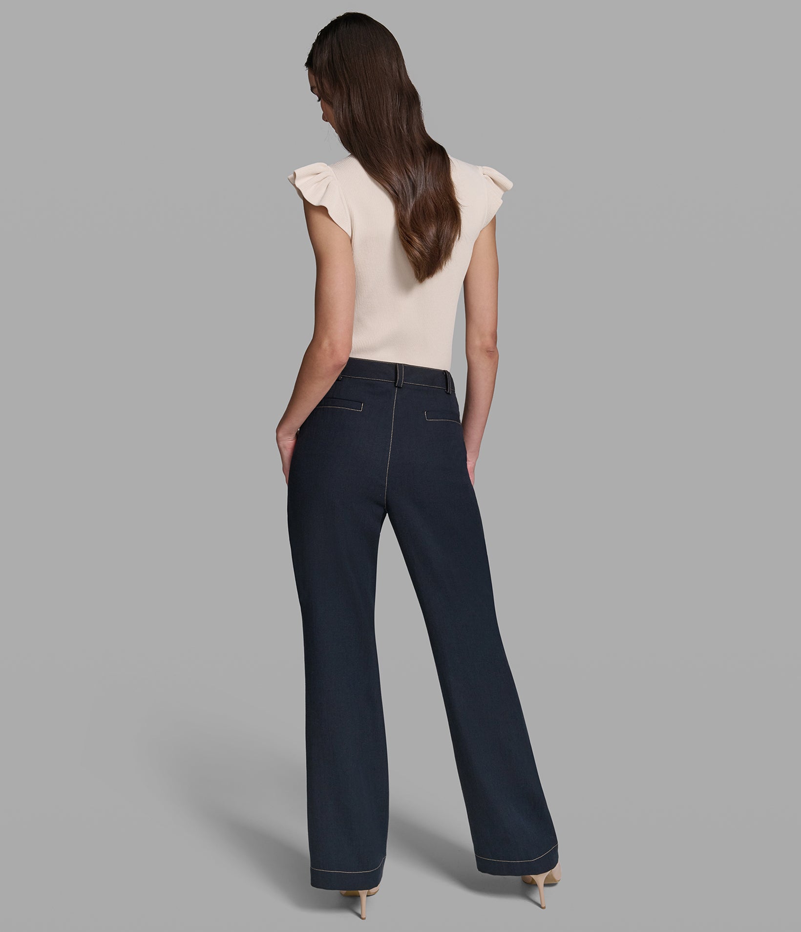 CONTRST STITCH WIDE-LEG PANT VIEW 5 | Women's Pants & Skirts CONTRST STITCH WIDE-LEG PANT VIEW 5 | Women's Pants & Skirts