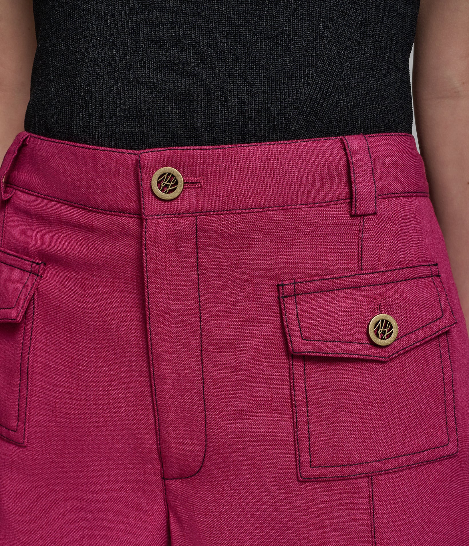 CONTRST STITCH WIDE-LEG PANT VIEW 6 | Women's Pants & Skirts CONTRST STITCH WIDE-LEG PANT VIEW 6 | Women's Pants & Skirts