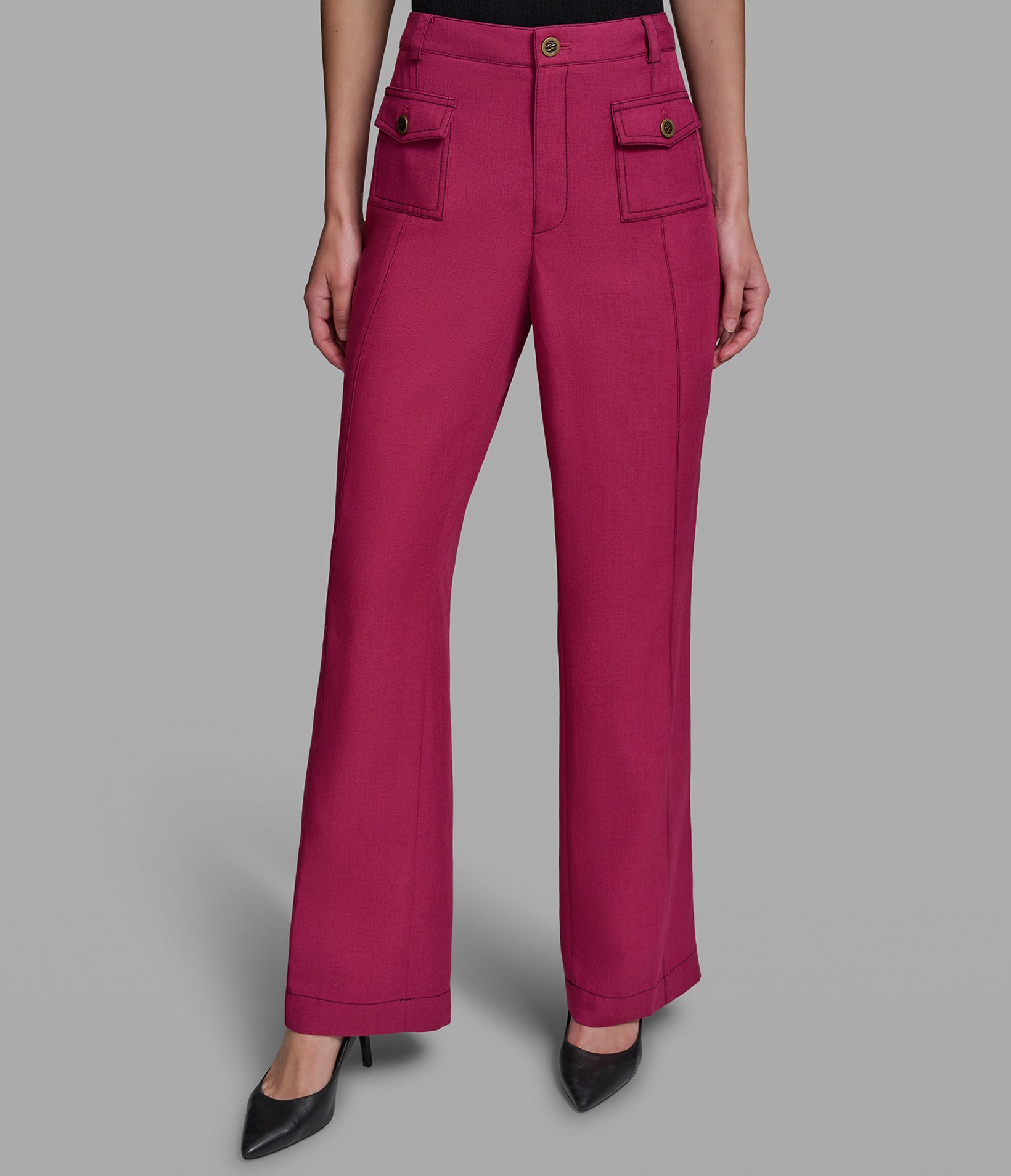 CONTRST STITCH WIDE-LEG PANT VIEW 3 | Women's Pants & Skirts CONTRST STITCH WIDE-LEG PANT VIEW 3 | Women's Pants & Skirts