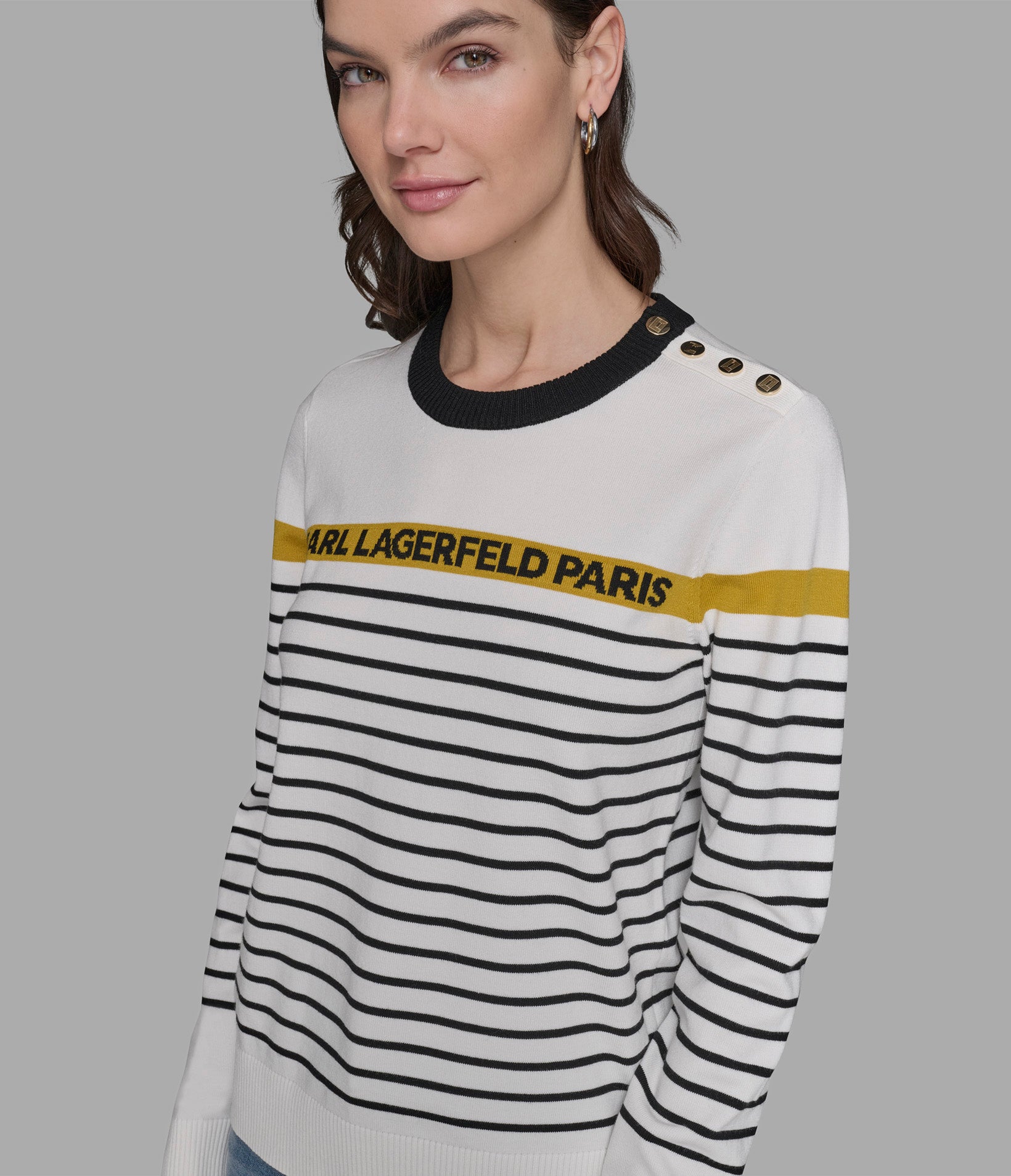 STRIPED LOGO SWEATER VIEW 6 | Women's Clothing STRIPED LOGO SWEATER VIEW 6 | Women's Clothing