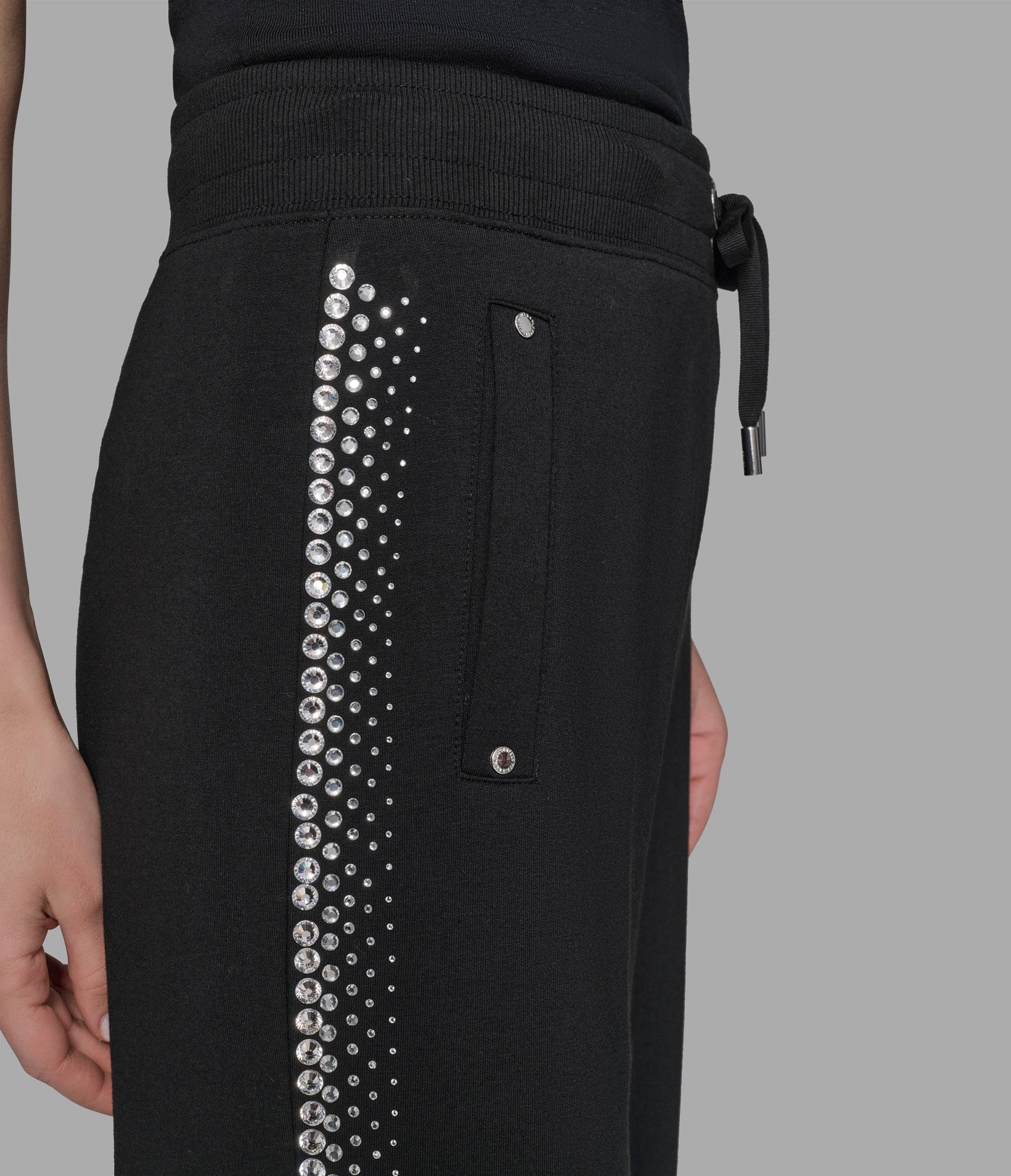 RHINESTONE TRIM TRACK PANT VIEW 4 RHINESTONE TRIM TRACK PANT VIEW 4