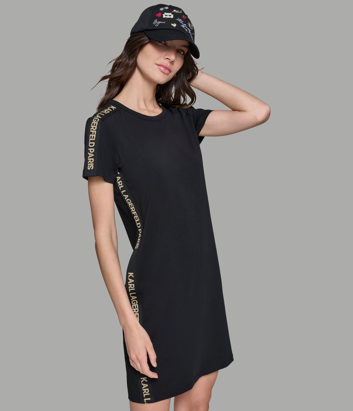LOGO TAPE TEE DRESS | Karl Lagerfeld Paris 