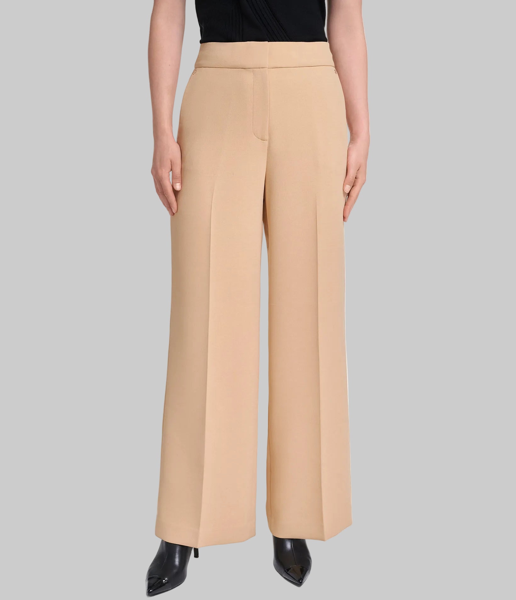 WIDE LEG PLEATED PANTS VIEW 1 WIDE LEG PLEATED PANTS VIEW 1